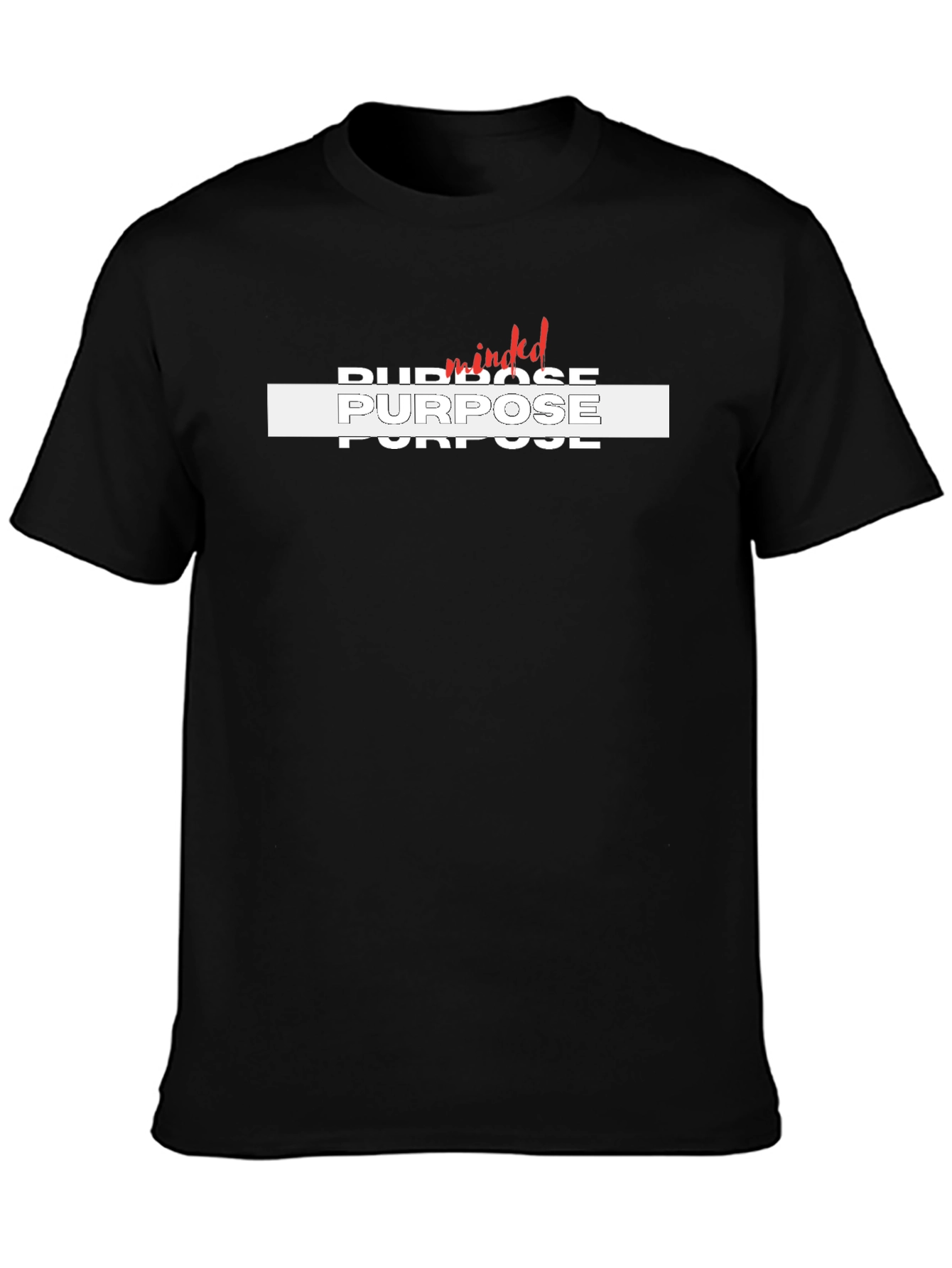 Purpose Minded Graphic Tee - Black