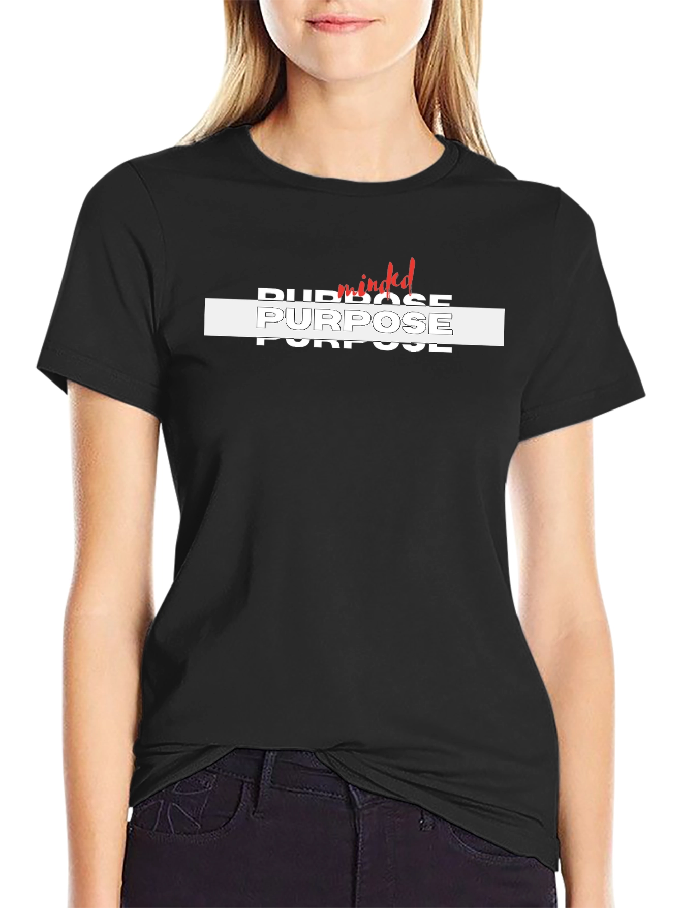 Purpose Minded Graphic Tee - Black