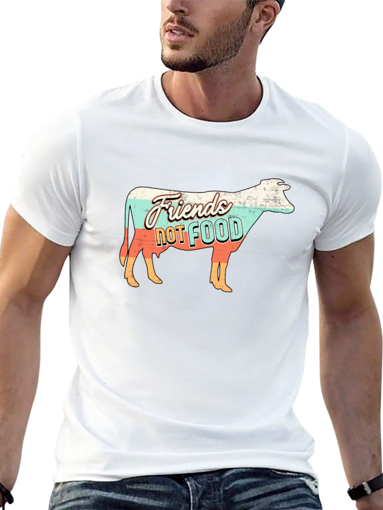 Friends Not Food Vegan Graphic T-Shirt