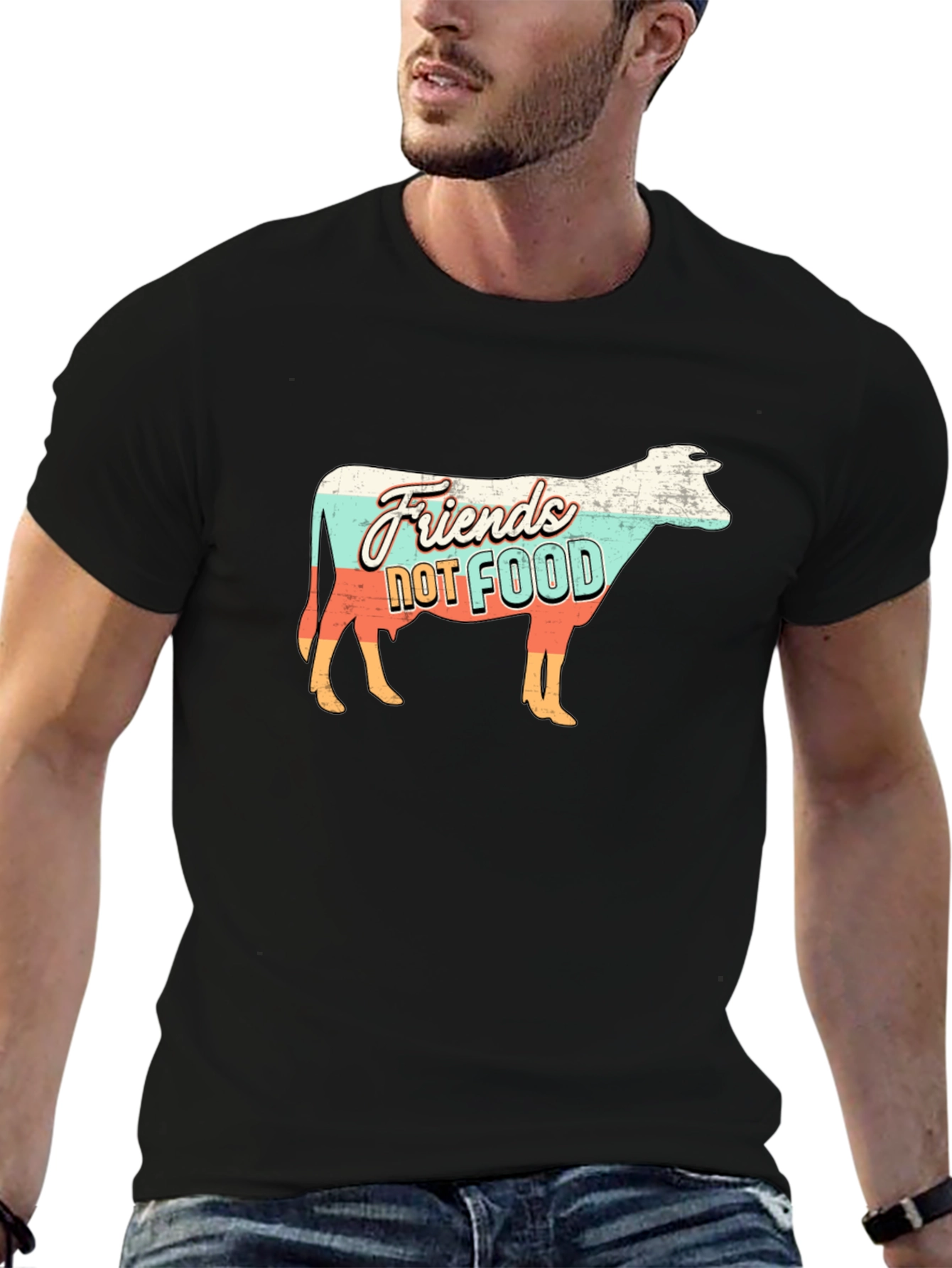 Friends Not Food Vegan Graphic T-Shirt