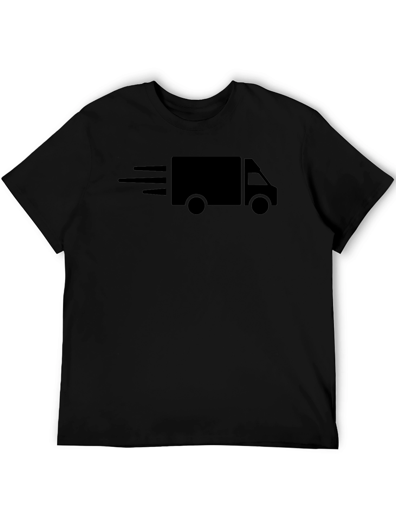 Fast Delivery Truck Black T-Shirt