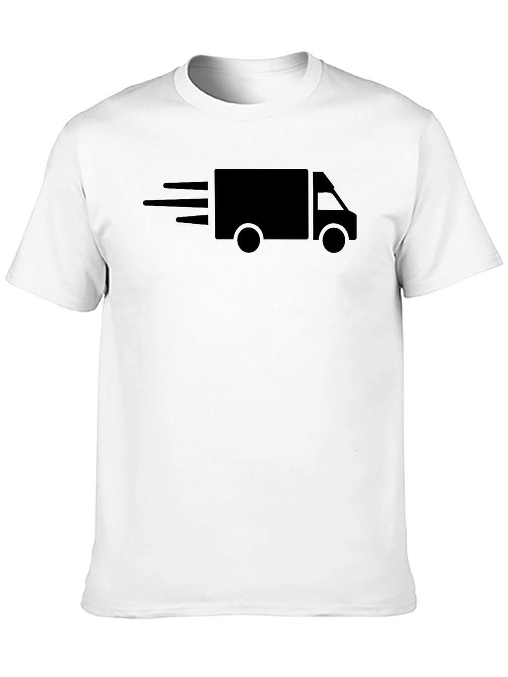 Fast Delivery Truck Black T-Shirt