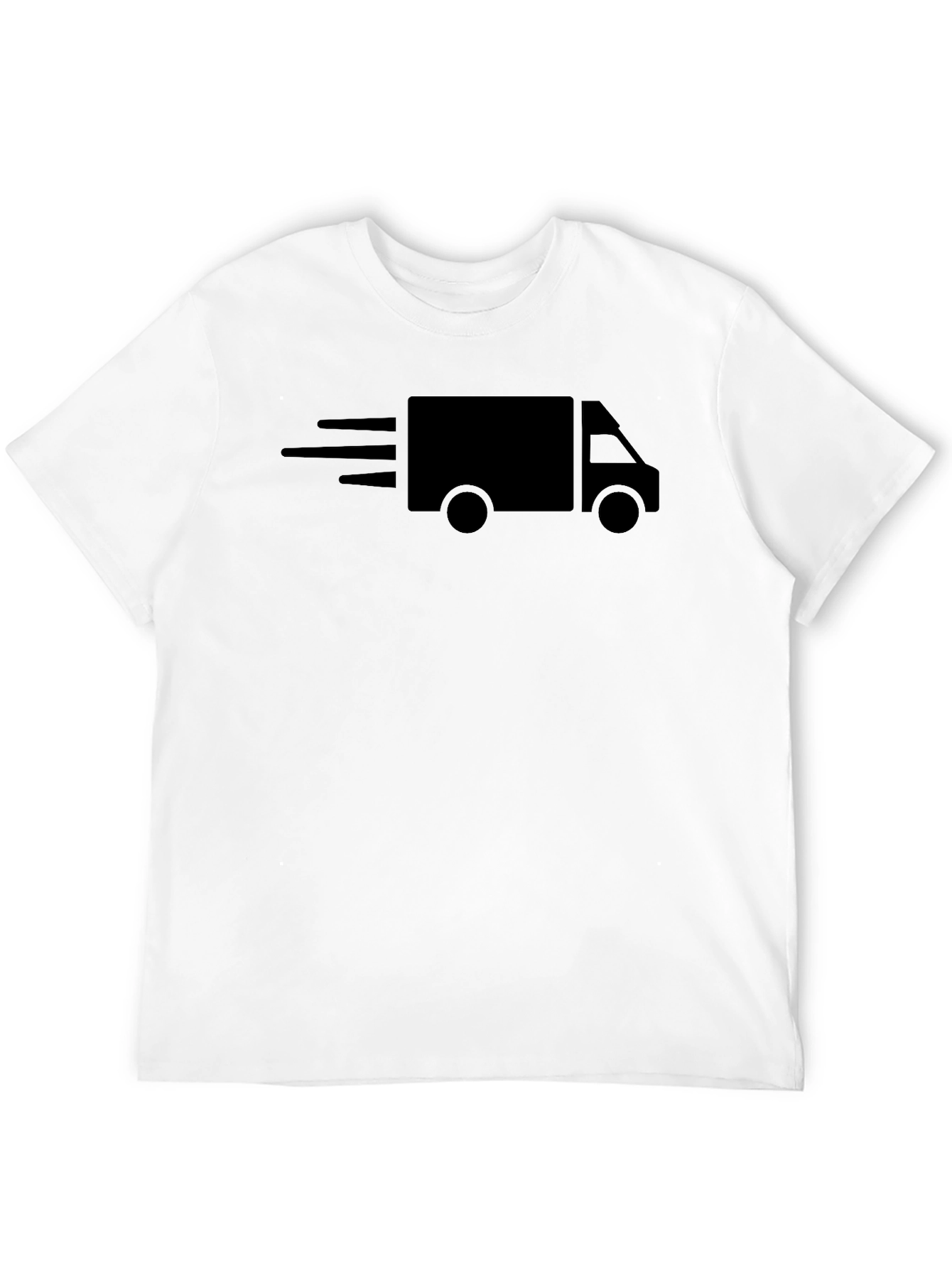 Fast Delivery Truck Black T-Shirt