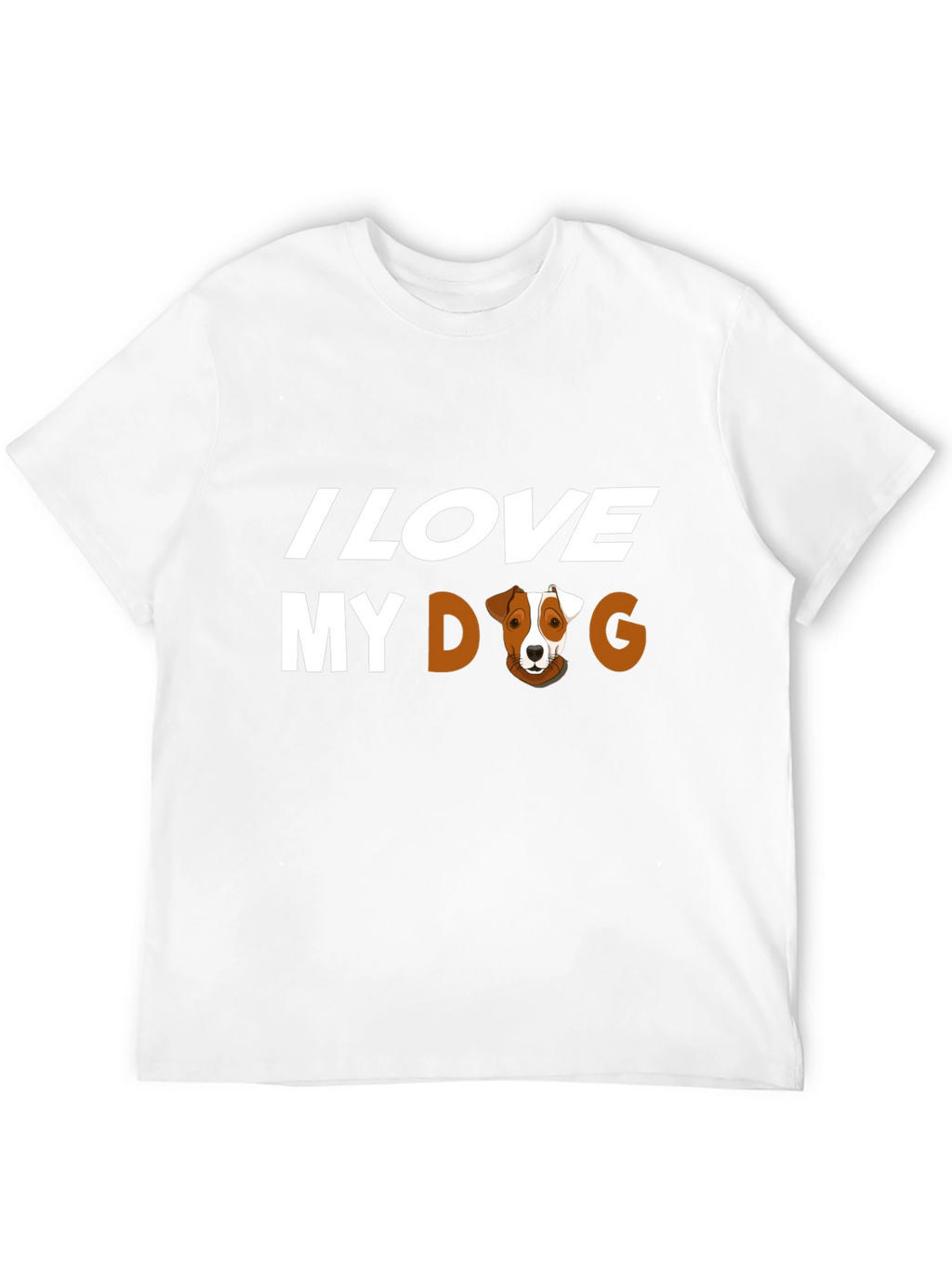 I Love My Dog Graphic Tee - Black