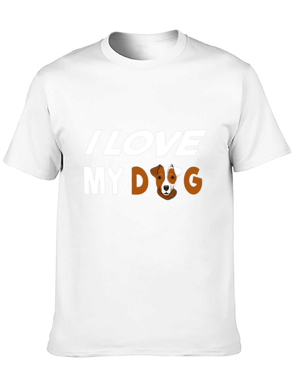 I Love My Dog Graphic Tee - Black