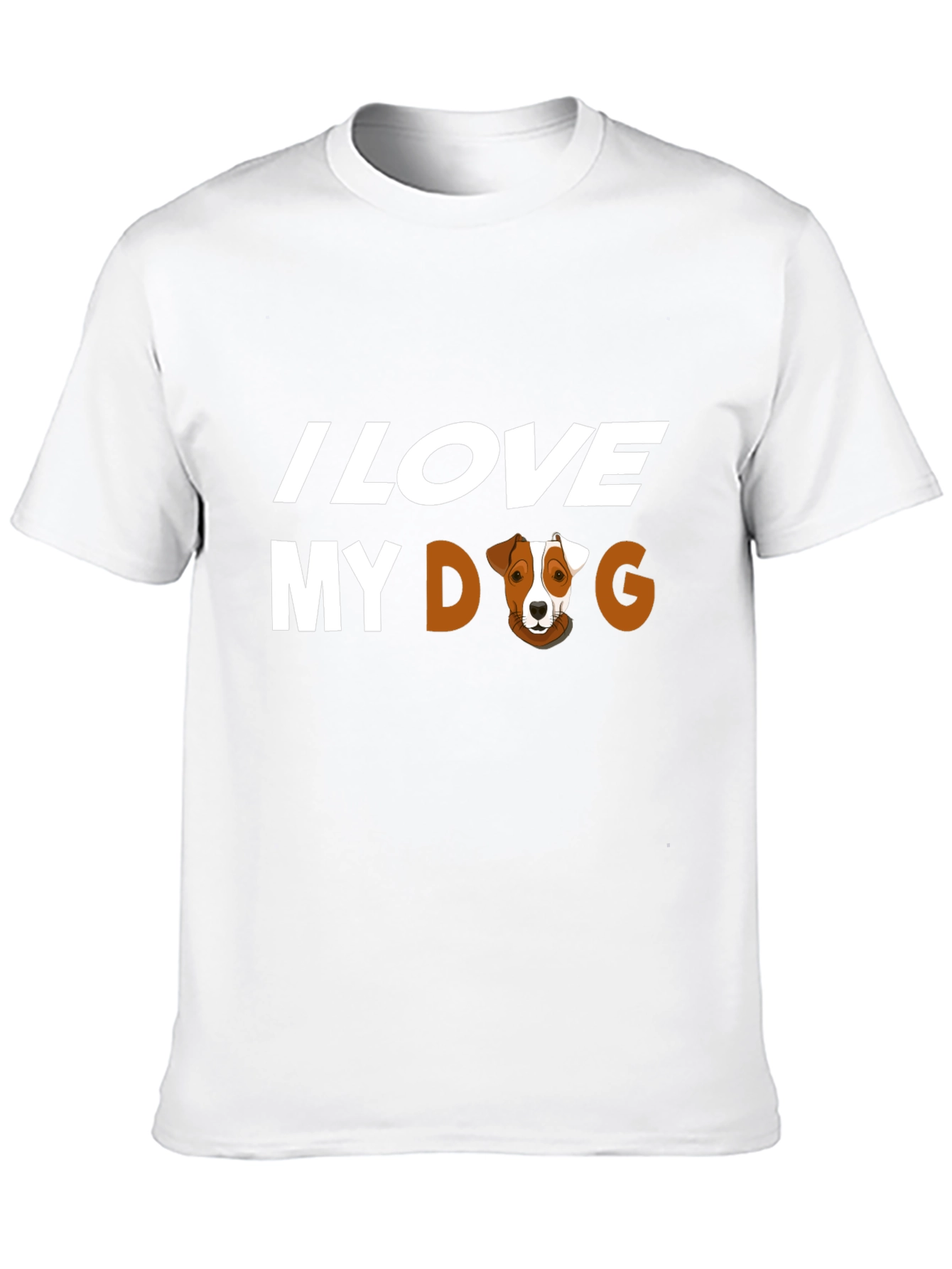 I Love My Dog Graphic Tee - Black
