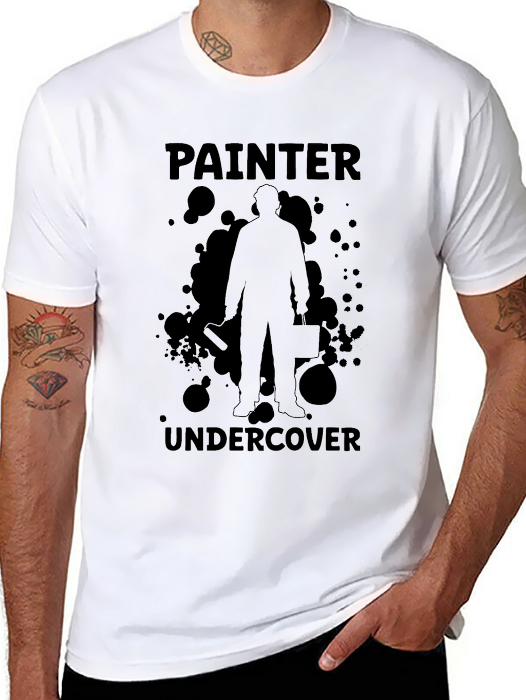 Painter Undercover Graphic T-Shirt - Black