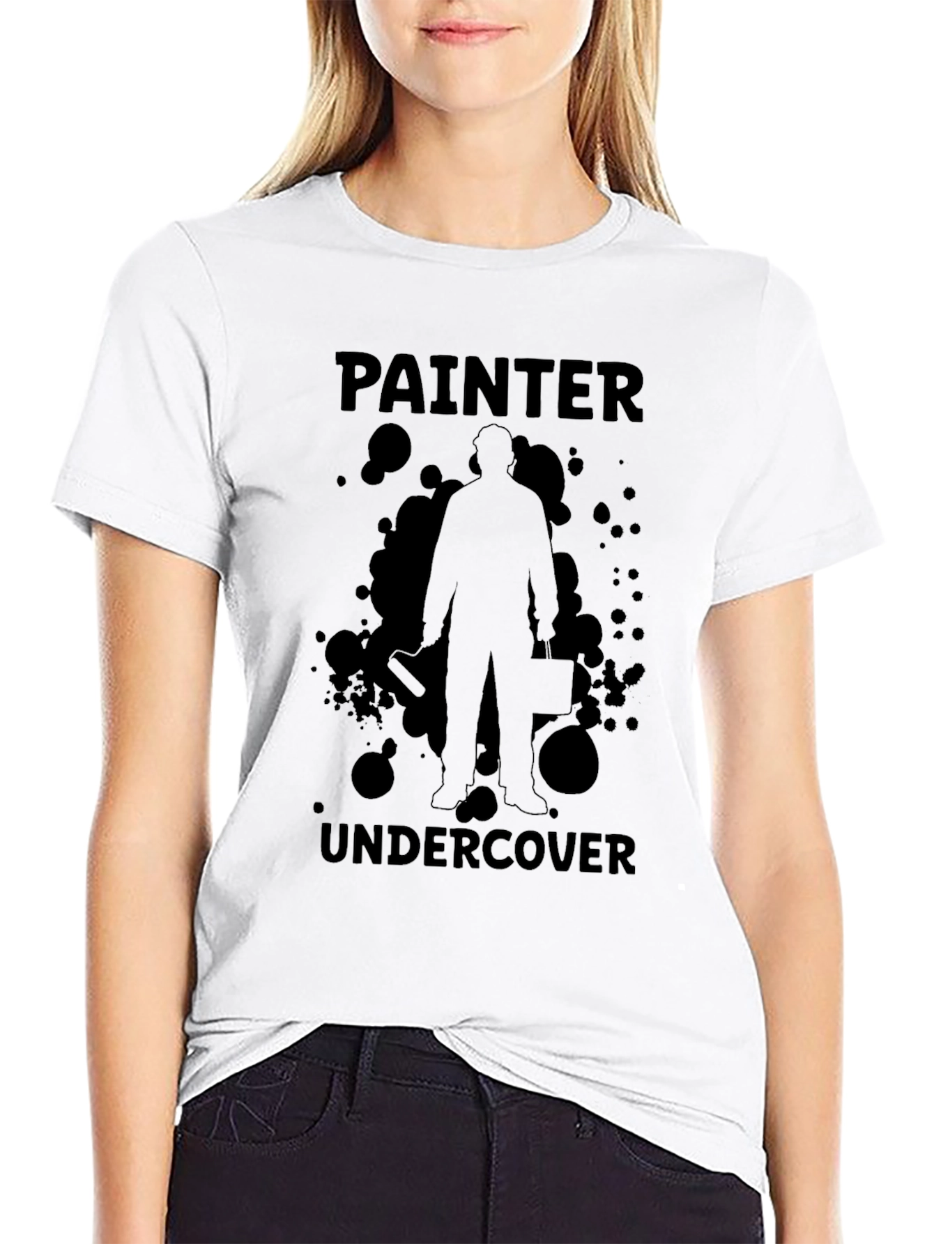 Painter Undercover Graphic T-Shirt - Black