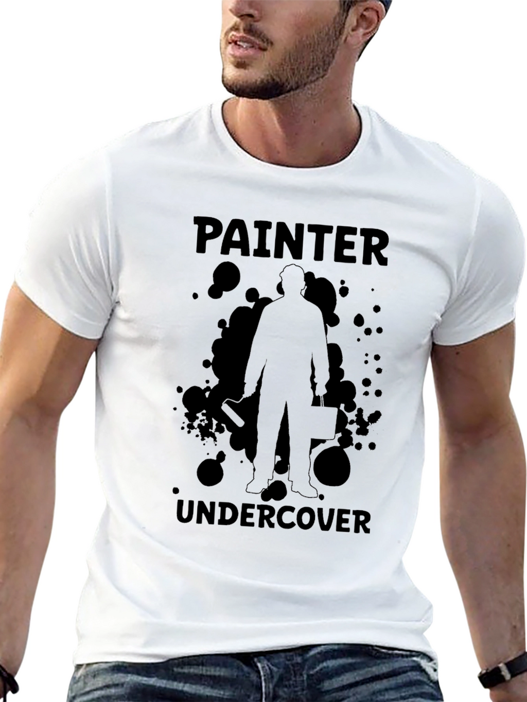 Painter Undercover Graphic T-Shirt - Black