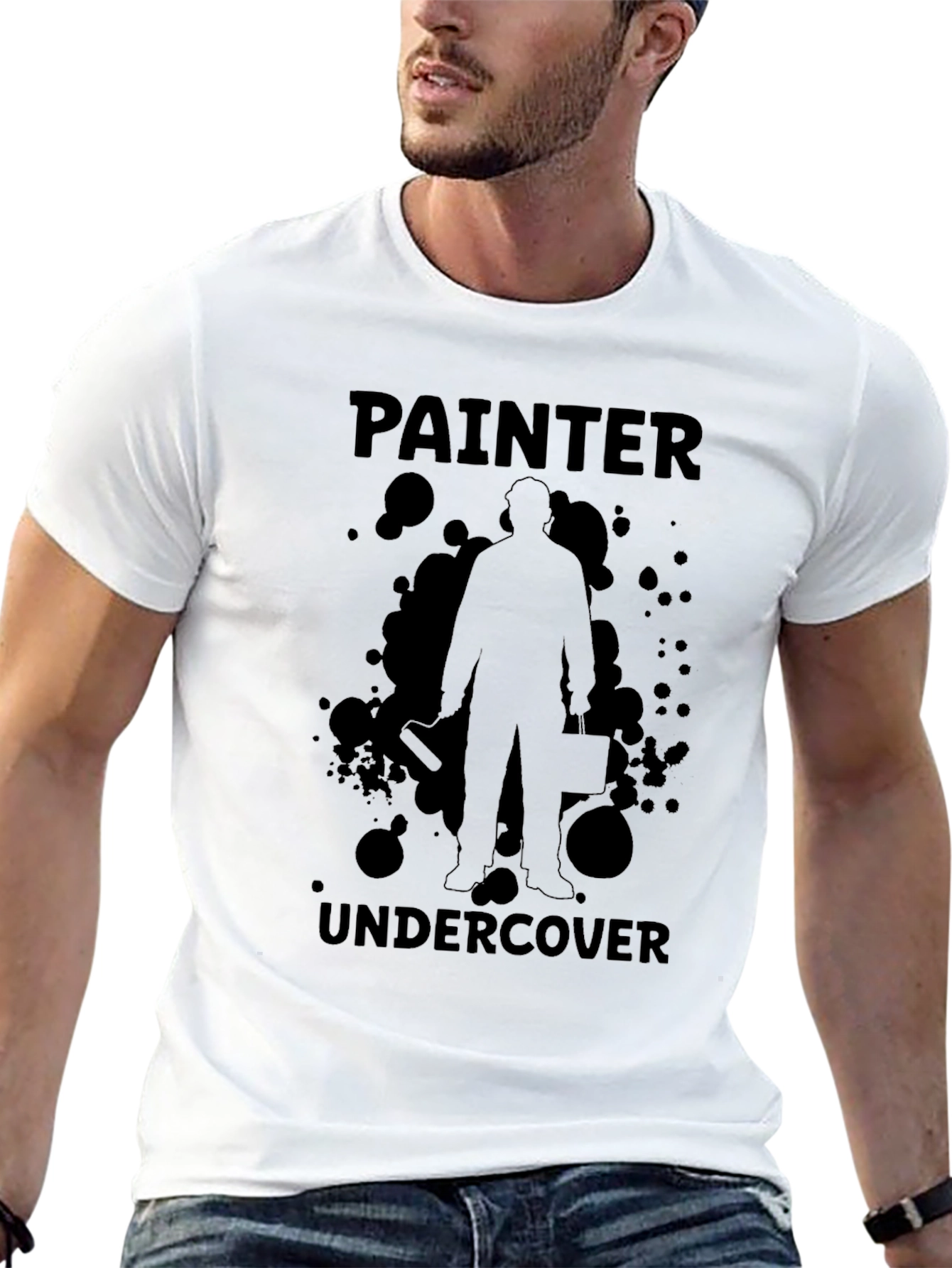 Painter Undercover Graphic T-Shirt - Black