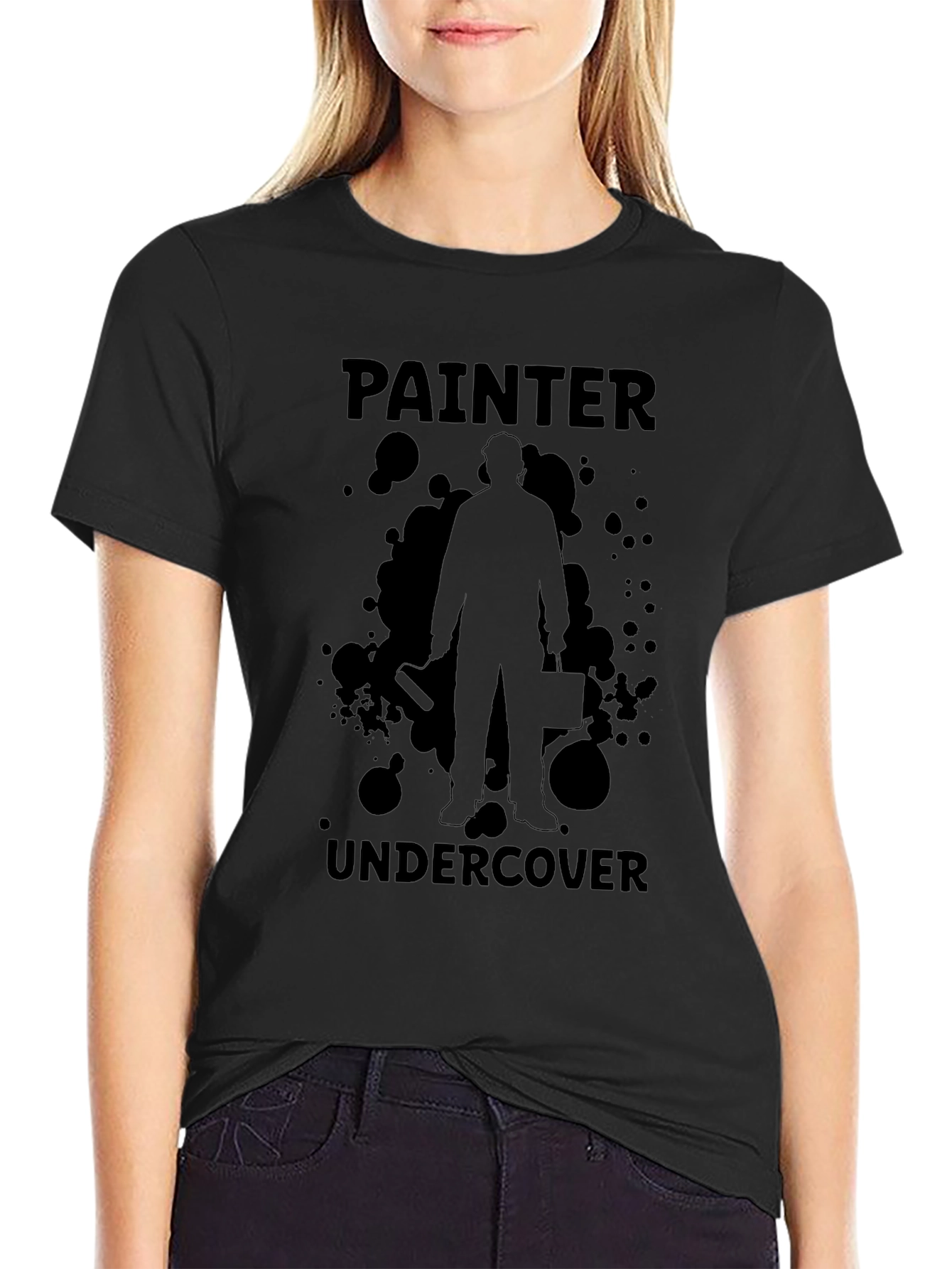 Painter Undercover Graphic T-Shirt - Black
