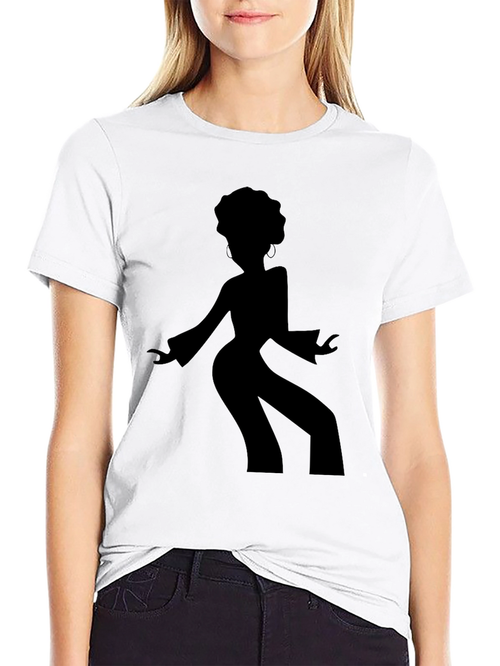 Retro Disco Dancer Silhouette Graphic Tee