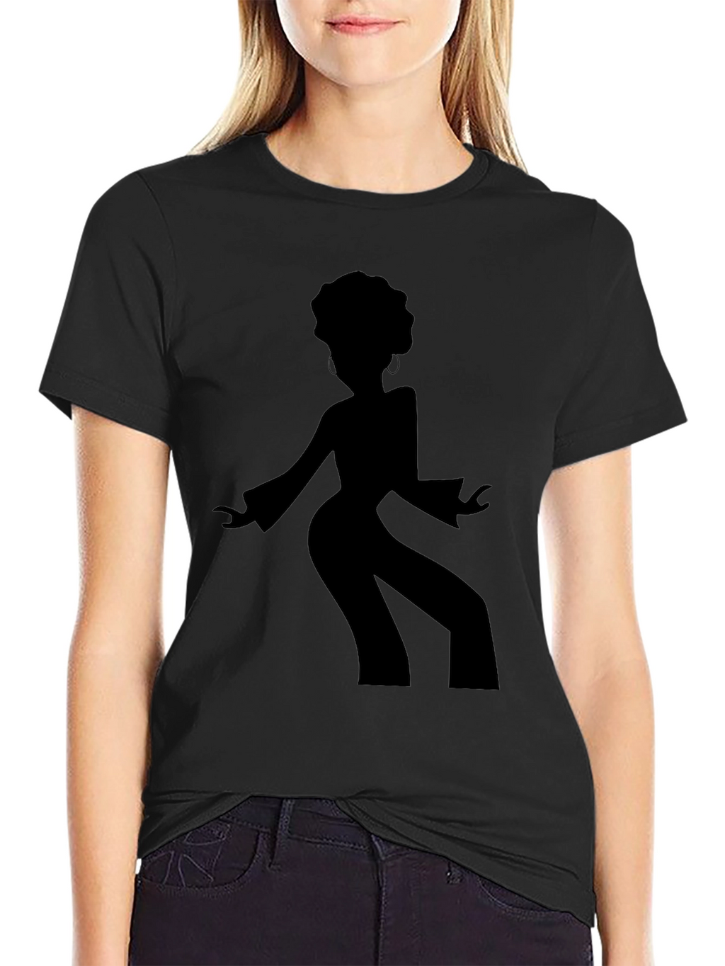 Retro Disco Dancer Silhouette Graphic Tee