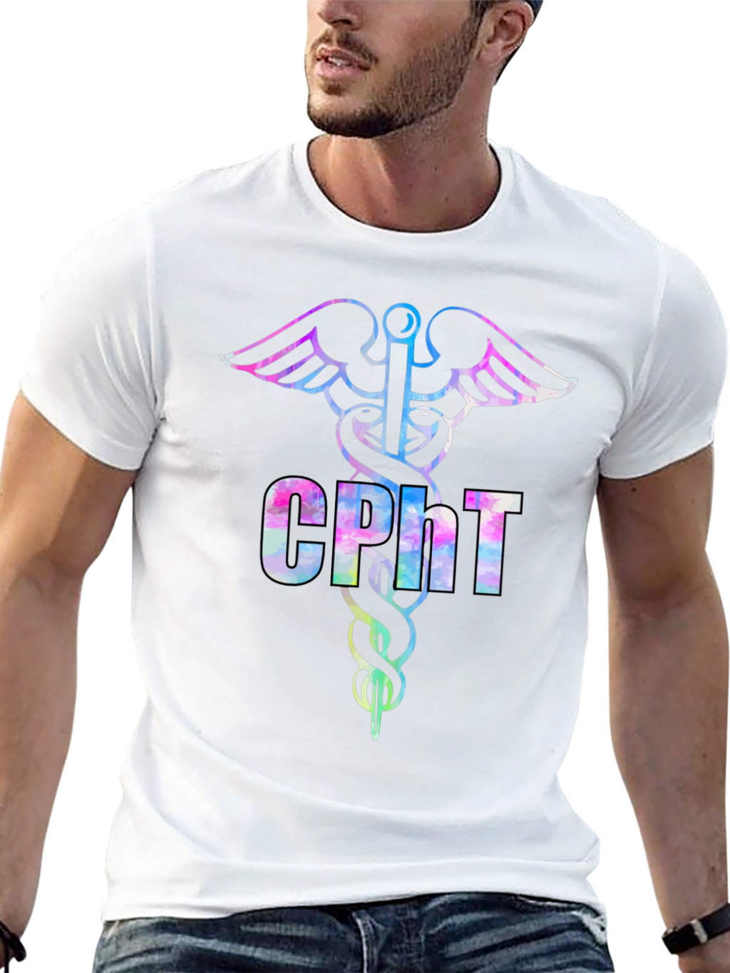 CPht Caduceus T-Shirt - Certified Phlebotomy Tech