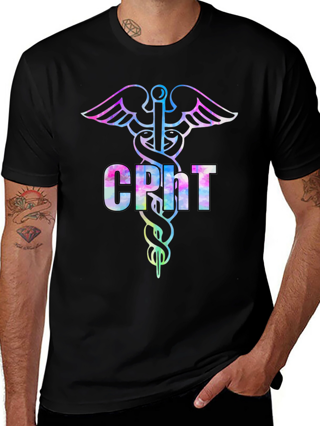 CPht Caduceus T-Shirt - Certified Phlebotomy Tech