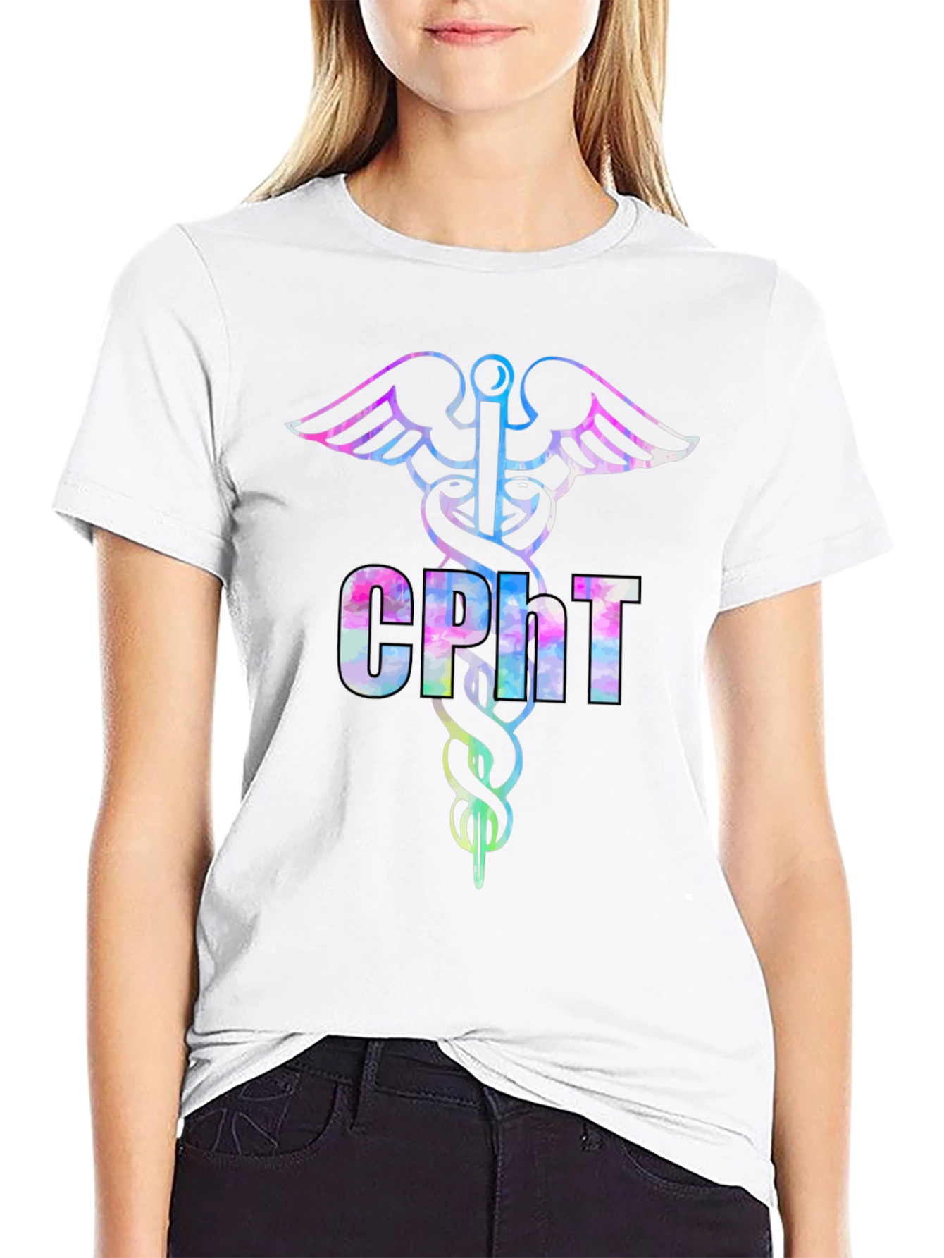 CPht Caduceus T-Shirt - Certified Phlebotomy Tech