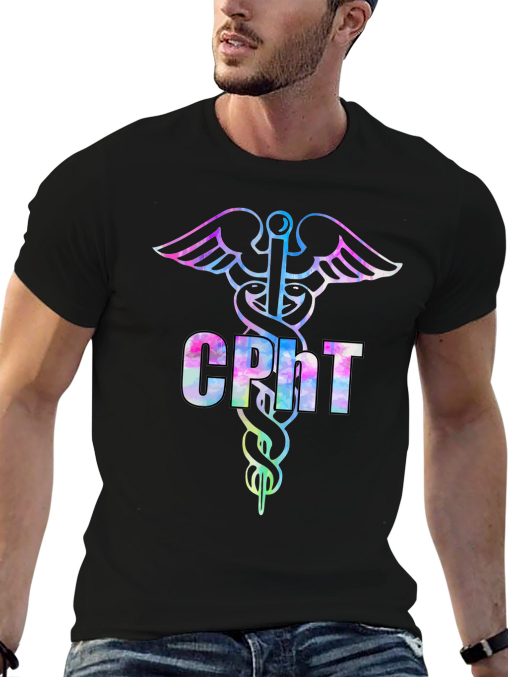 CPht Caduceus T-Shirt - Certified Phlebotomy Tech