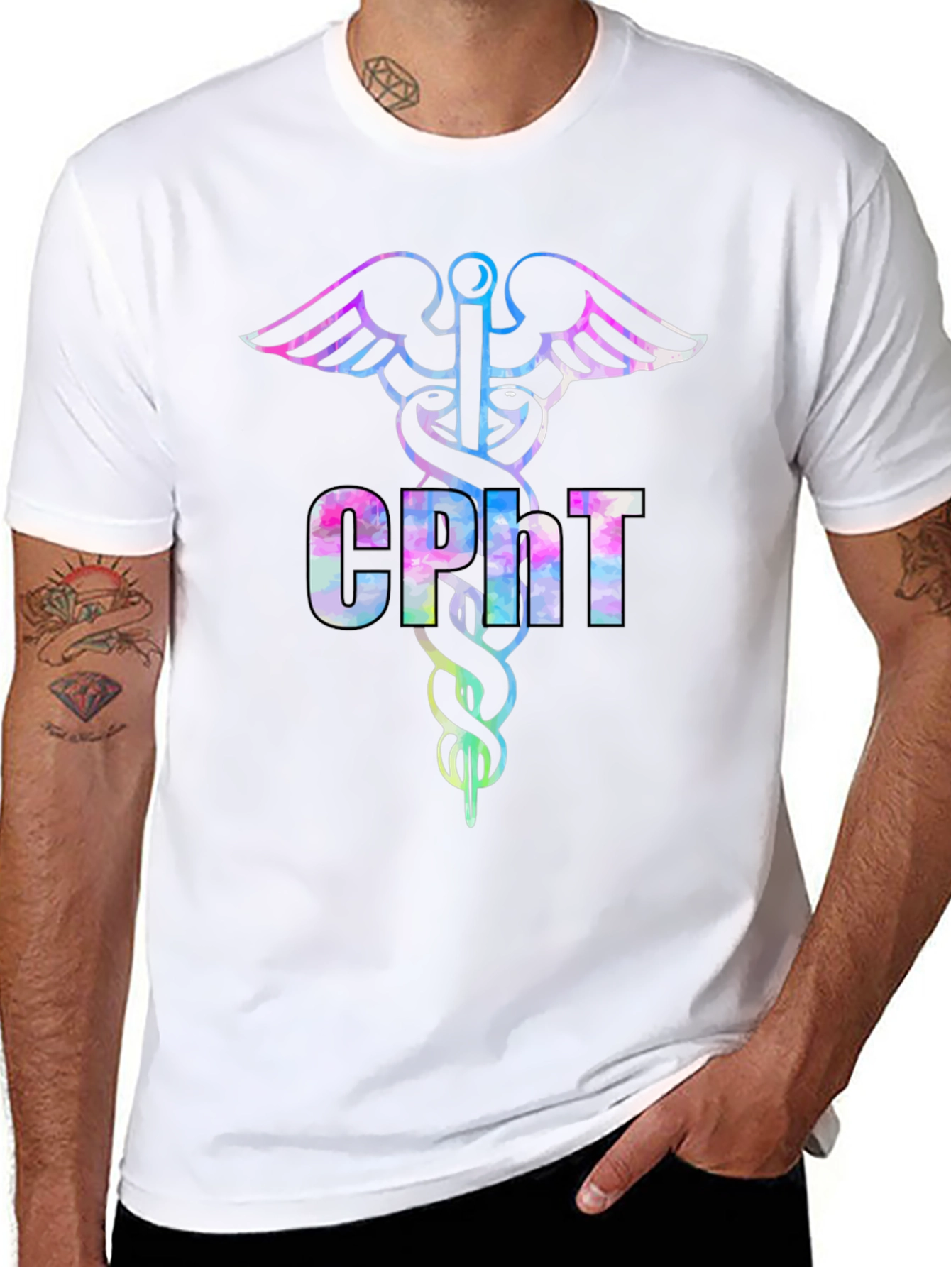 CPht Caduceus T-Shirt - Certified Phlebotomy Tech