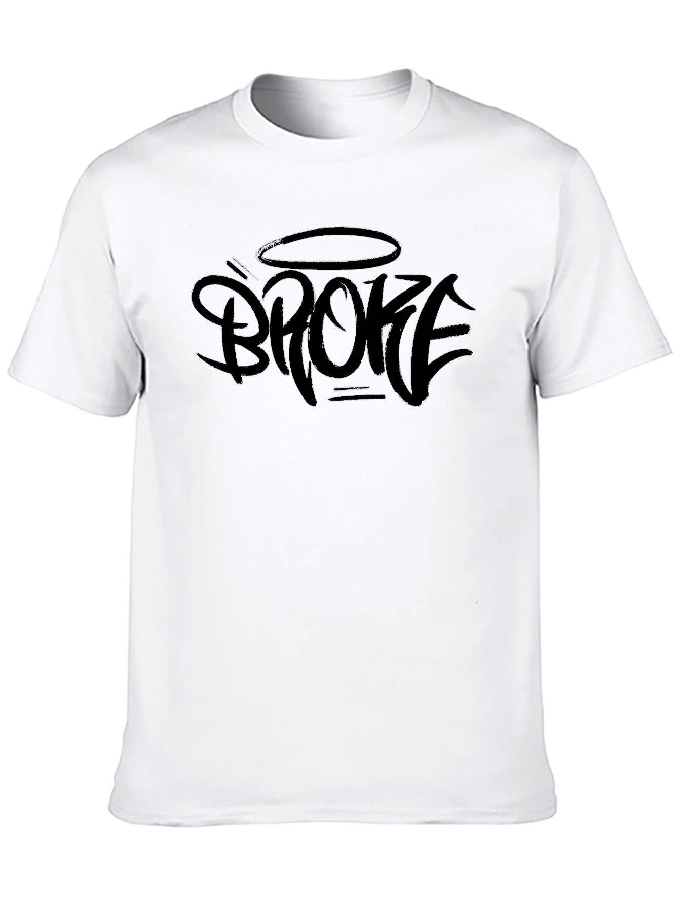 Broke Halo Graphic Black T-Shirt