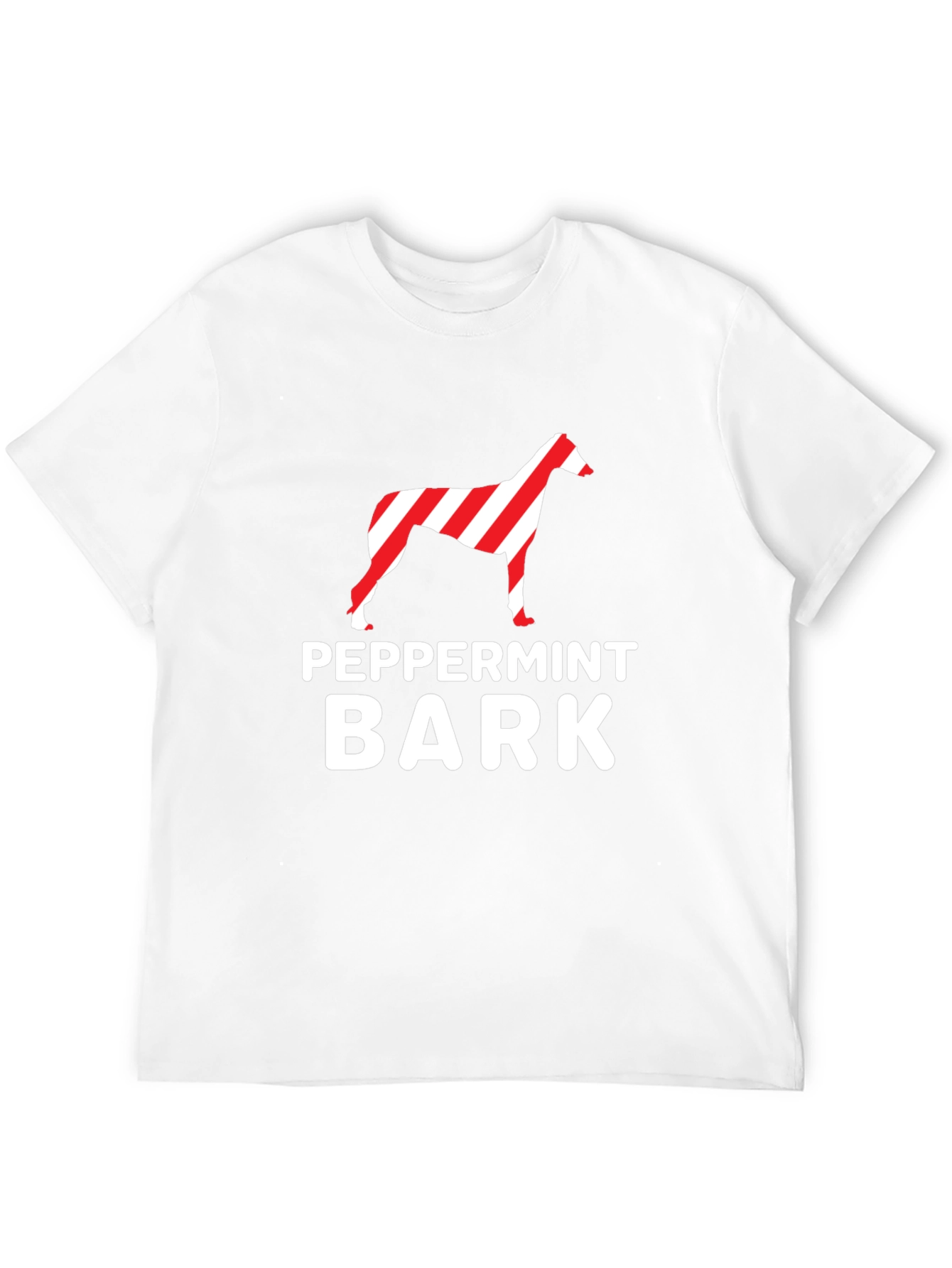 Peppermint Bark Dog Graphic Tee - Black