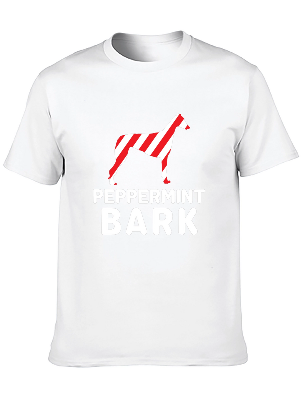 Peppermint Bark Dog Graphic Tee - Black