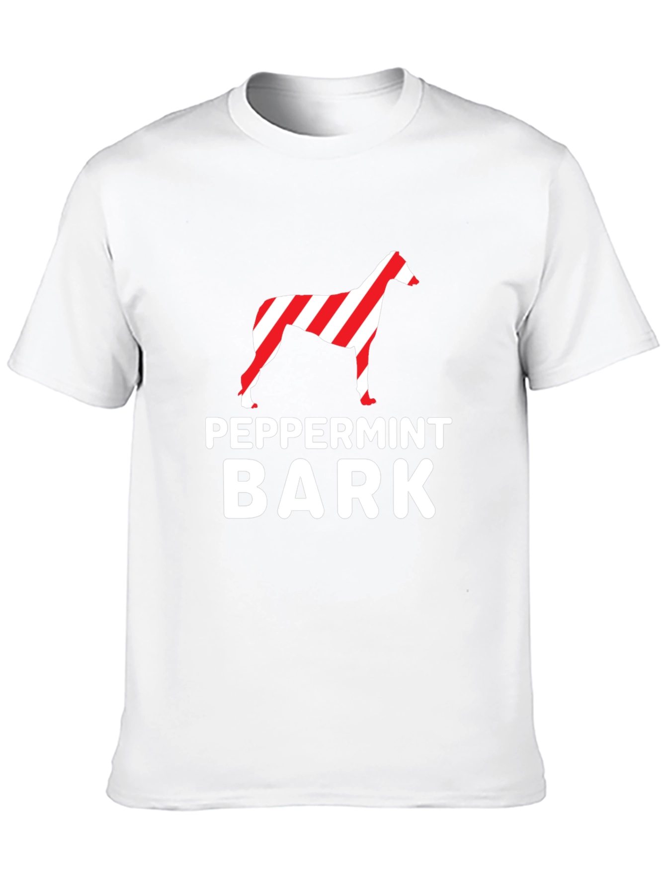 Peppermint Bark Dog Graphic Tee - Black