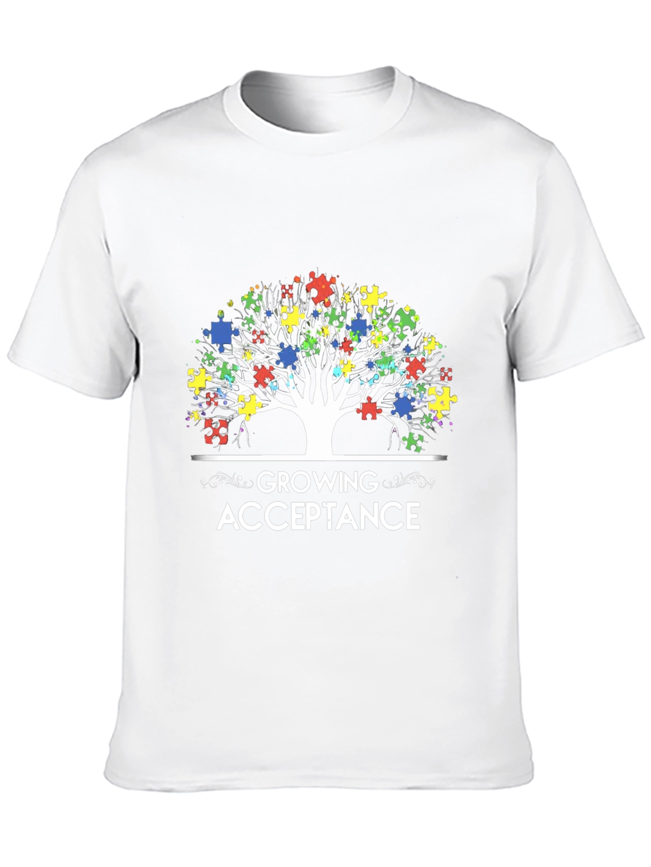 Autism Awareness Puzzle Tree T-Shirt