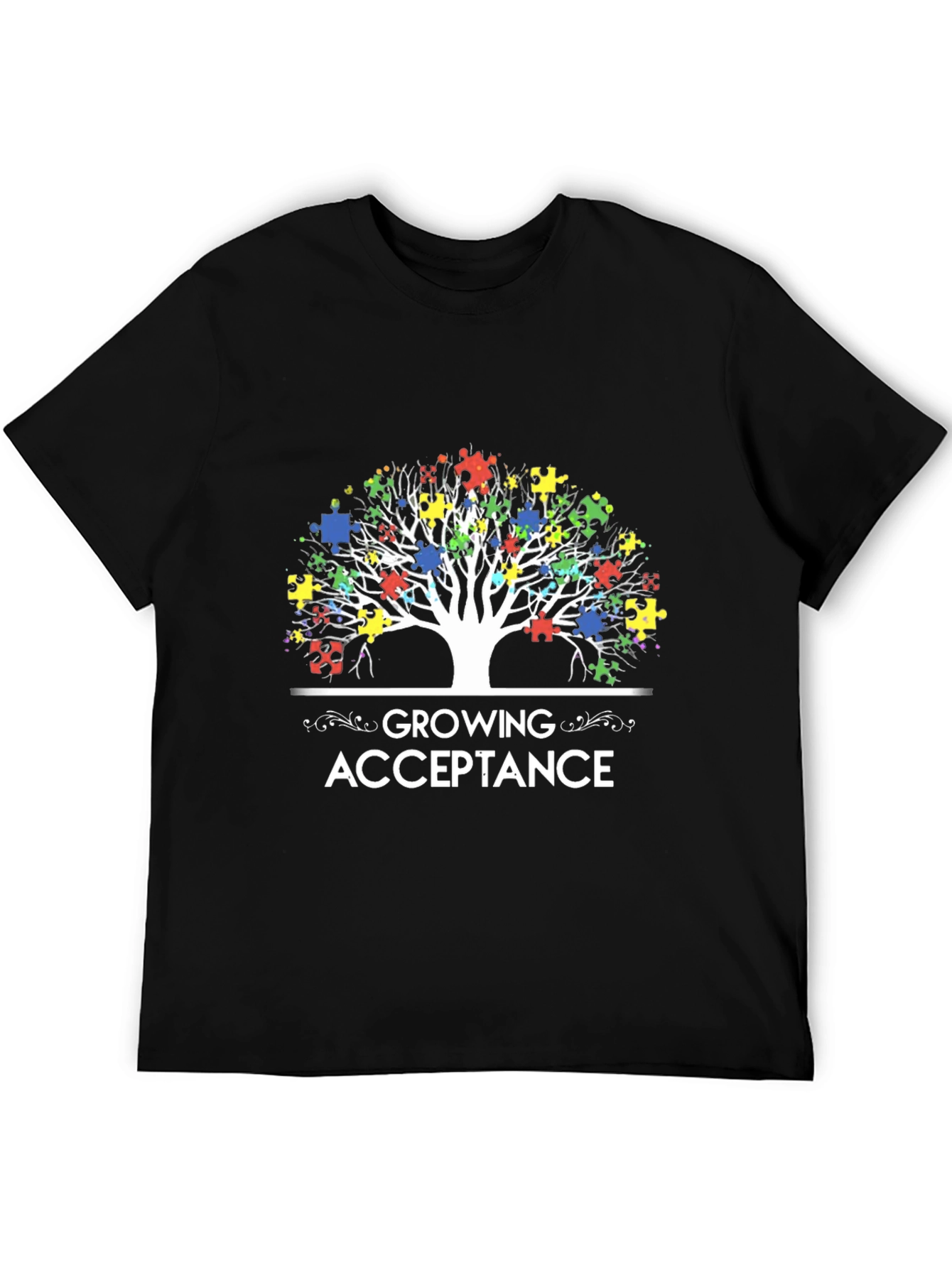 Autism Awareness Puzzle Tree T-Shirt