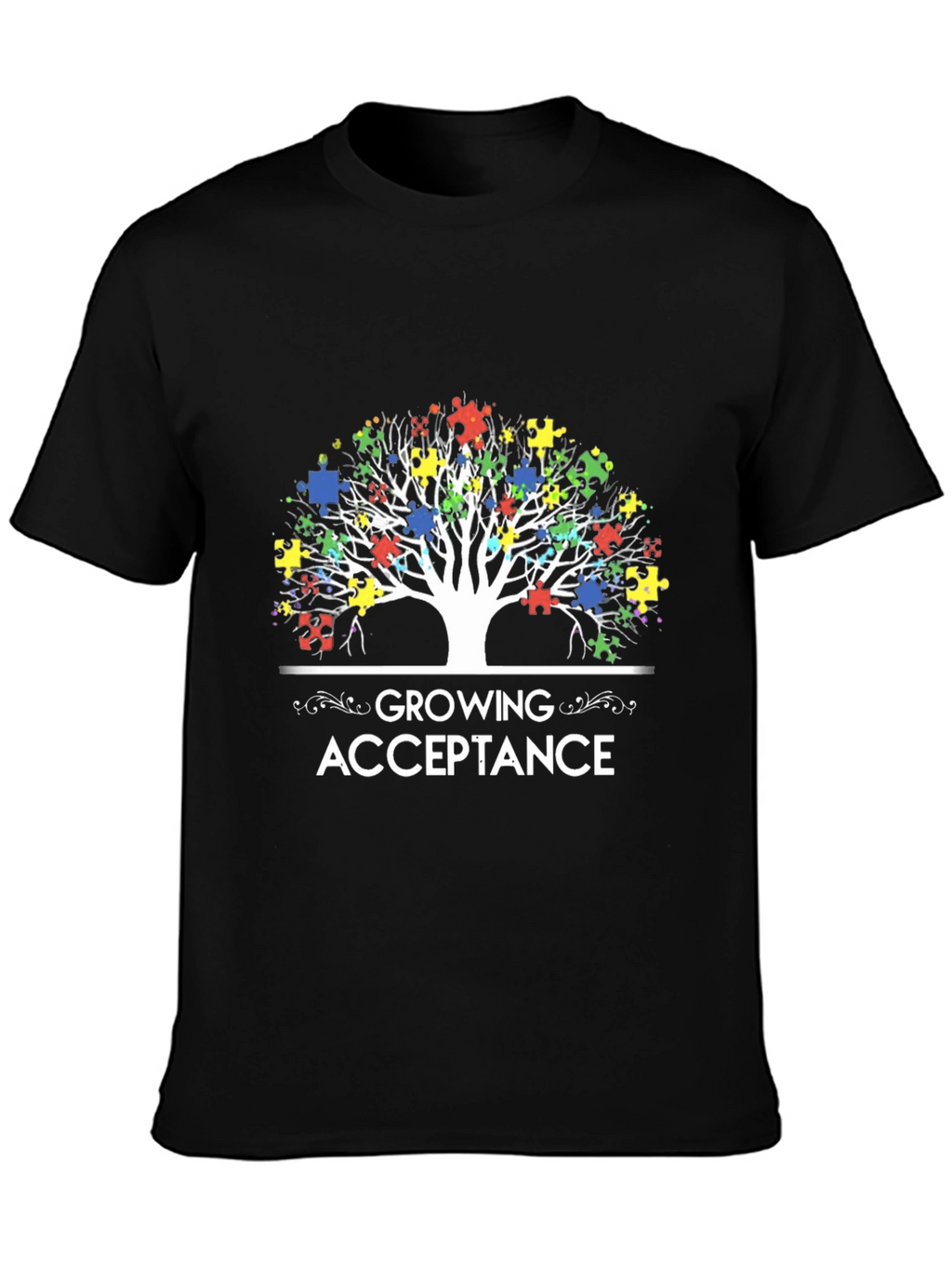 Autism Awareness Puzzle Tree T-Shirt