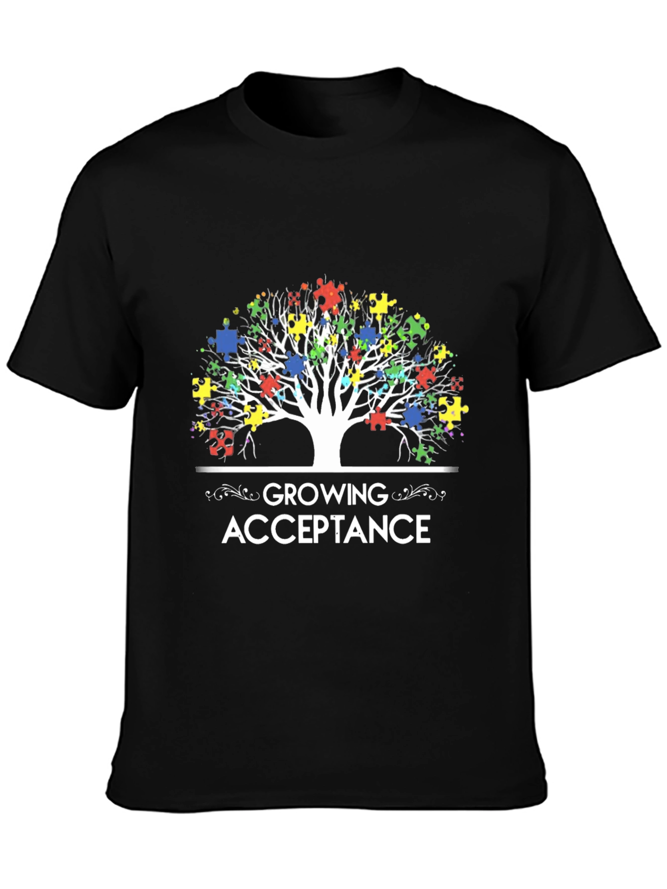 Autism Awareness Puzzle Tree T-Shirt