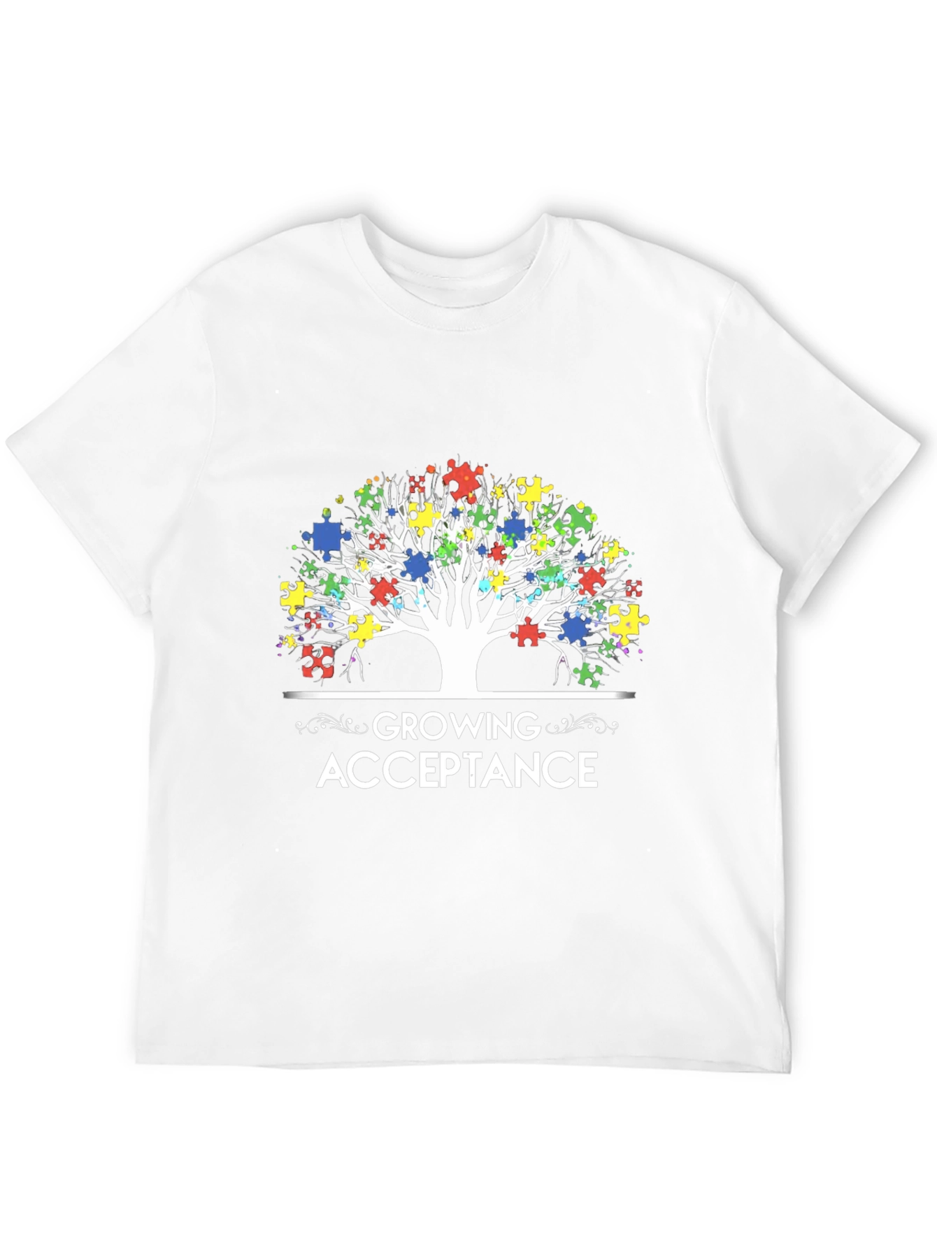 Autism Awareness Puzzle Tree T-Shirt