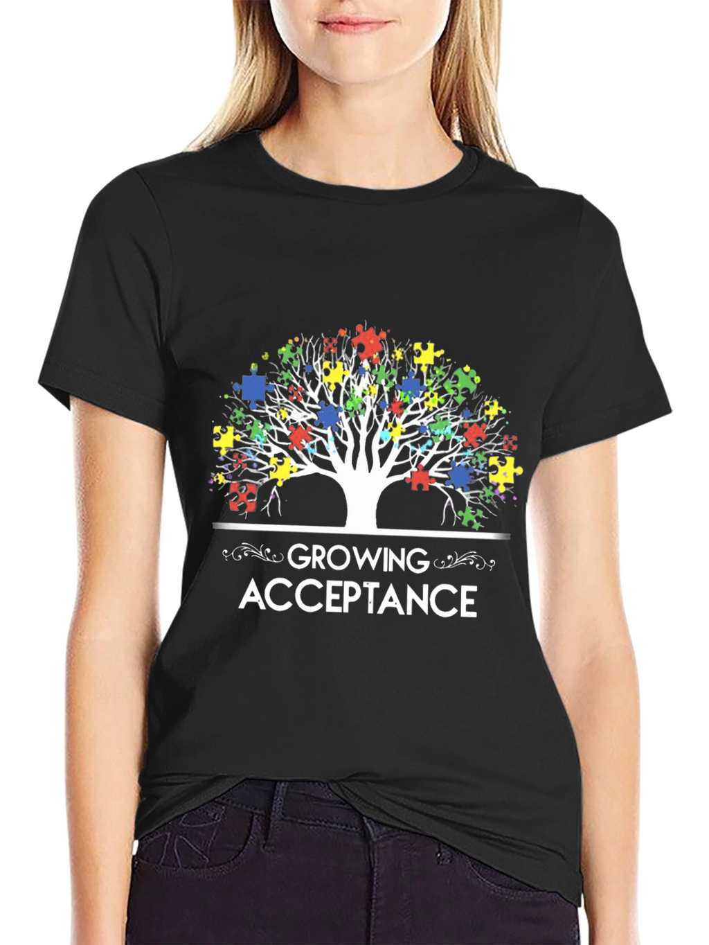 Autism Awareness Puzzle Tree T-Shirt