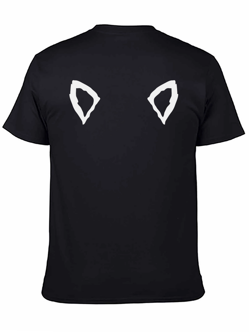 Cool Cat Ear Tee - Black Graphic T-Shirt