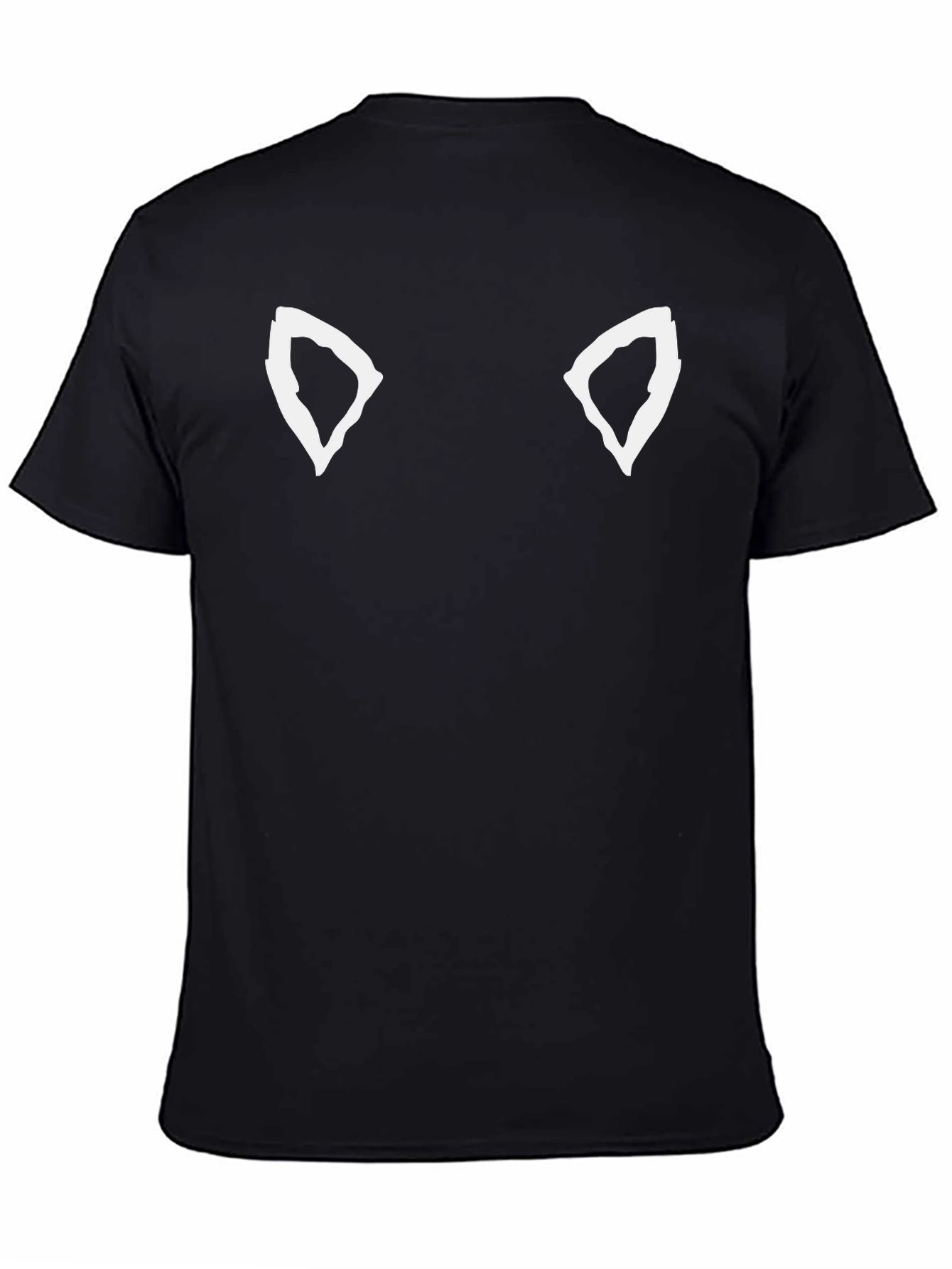 Cool Cat Ear Tee - Black Graphic T-Shirt
