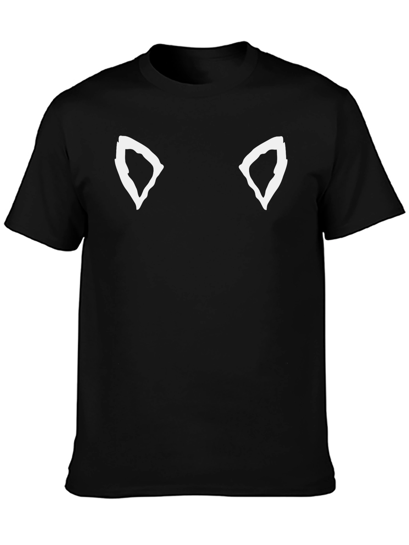 Cool Cat Ear Tee - Black Graphic T-Shirt