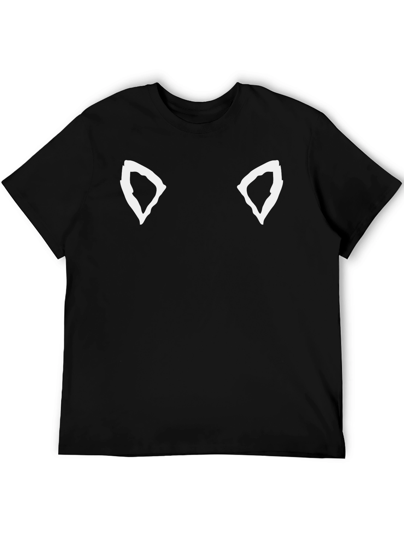 Cool Cat Ear Tee - Black Graphic T-Shirt