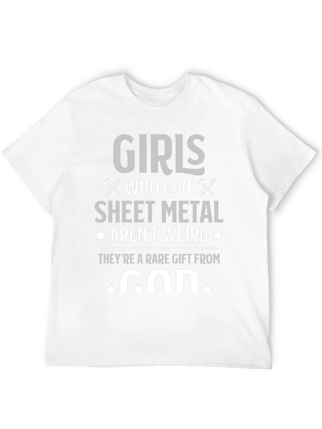 Girls Who Love Sheet Metal Graphic T-Shirt