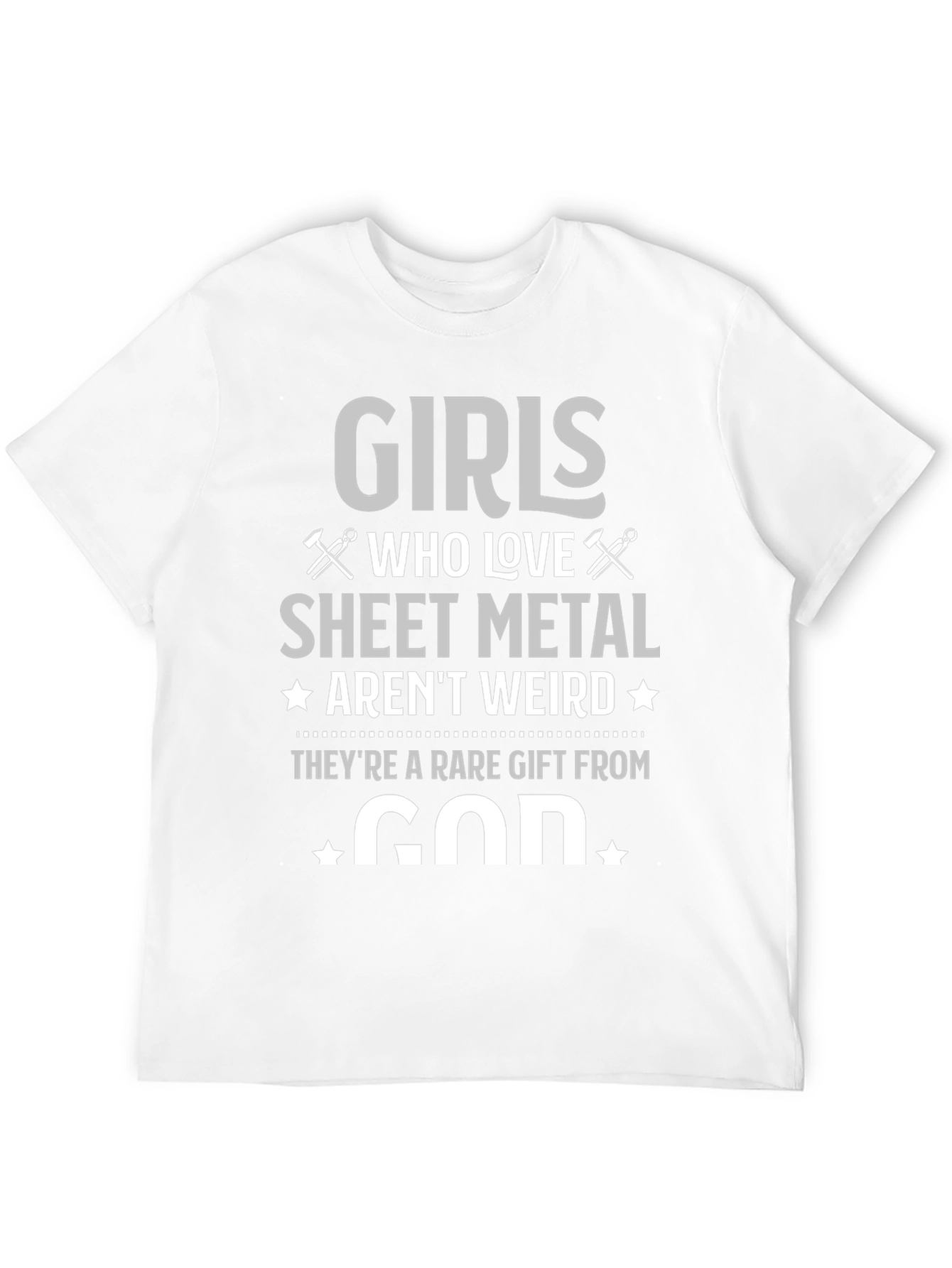 Girls Who Love Sheet Metal Graphic T-Shirt