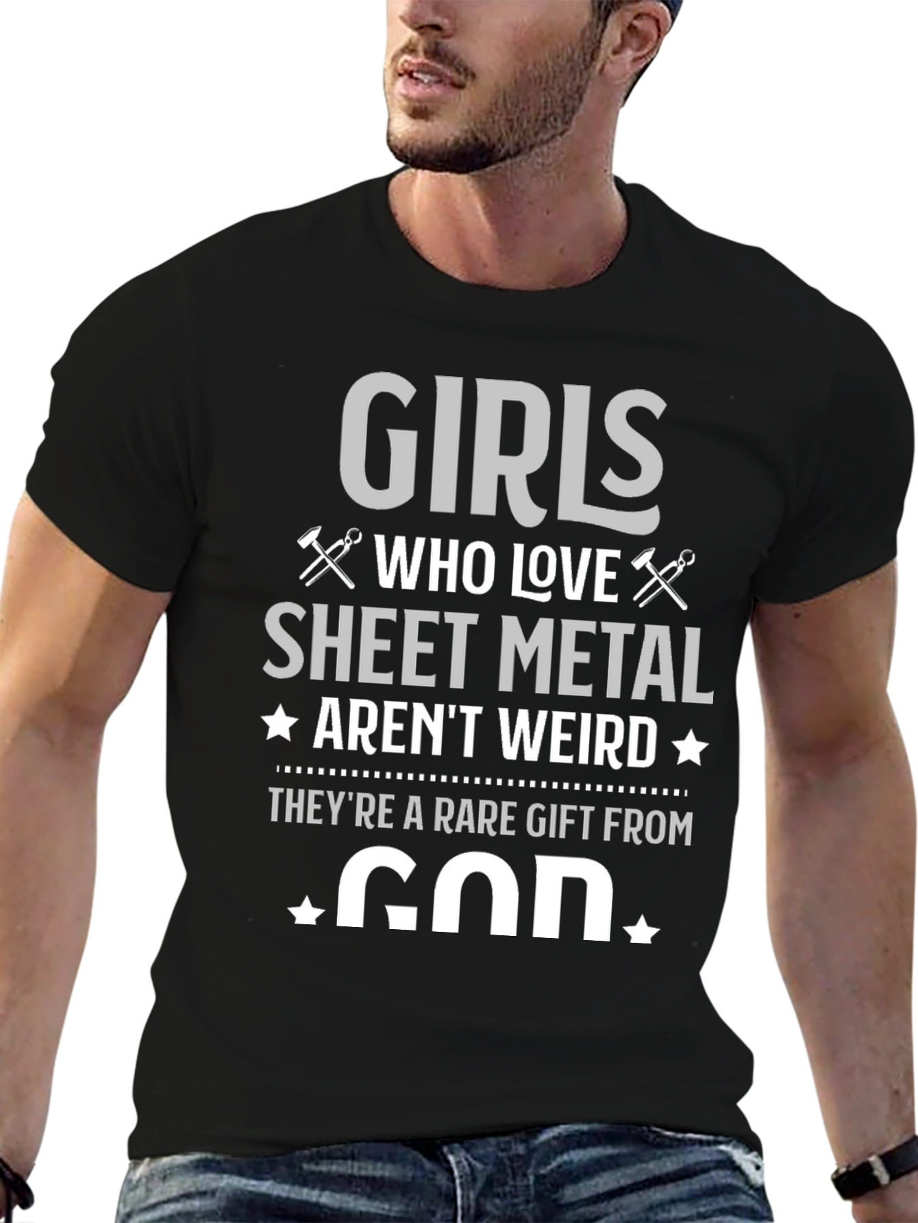 Girls Who Love Sheet Metal Graphic T-Shirt