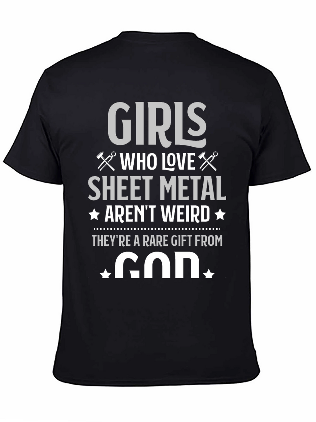 Girls Who Love Sheet Metal Graphic T-Shirt