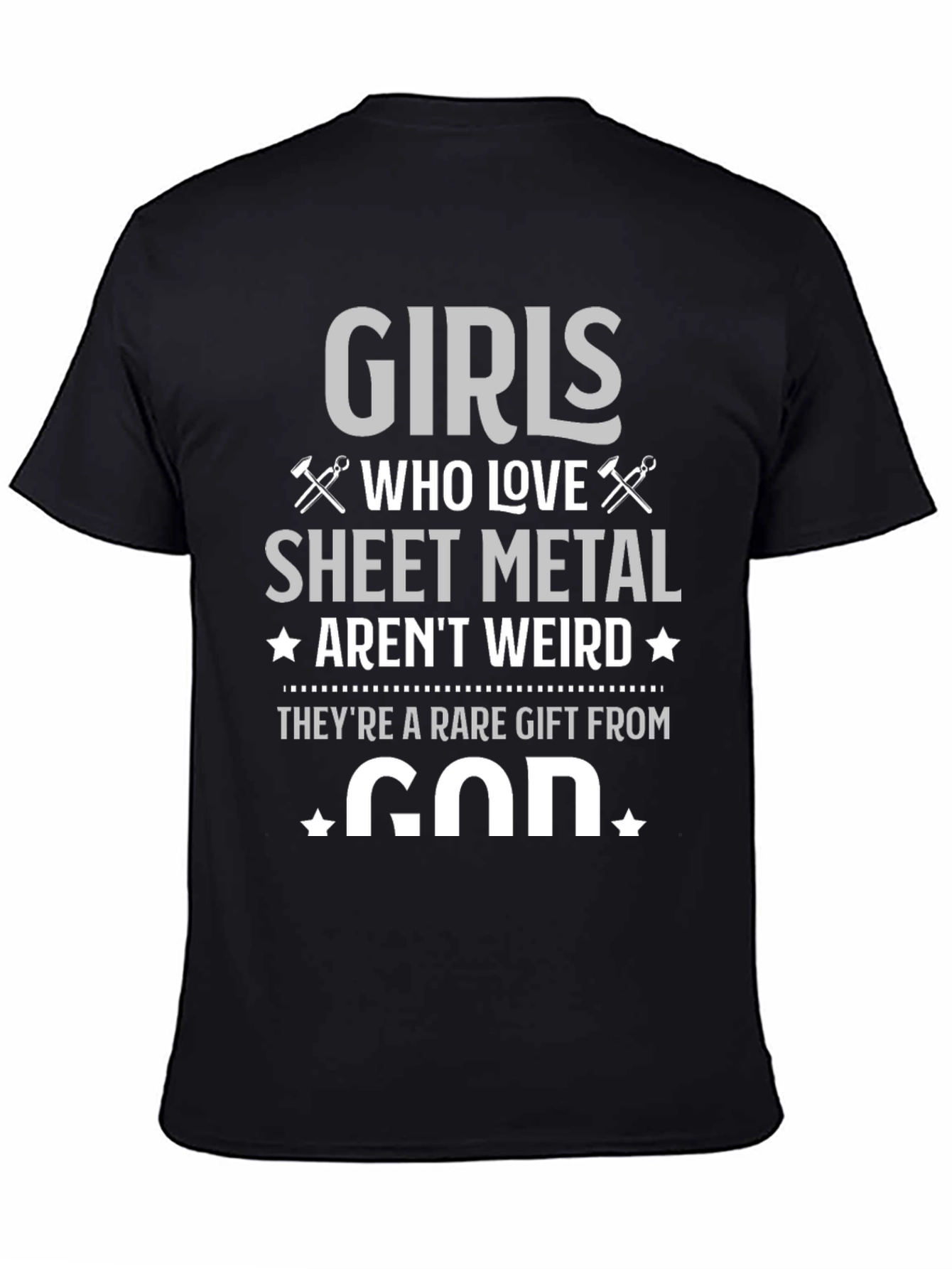 Girls Who Love Sheet Metal Graphic T-Shirt