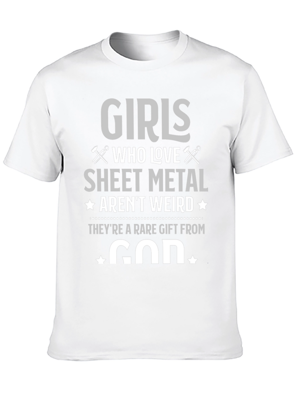 Girls Who Love Sheet Metal Graphic T-Shirt