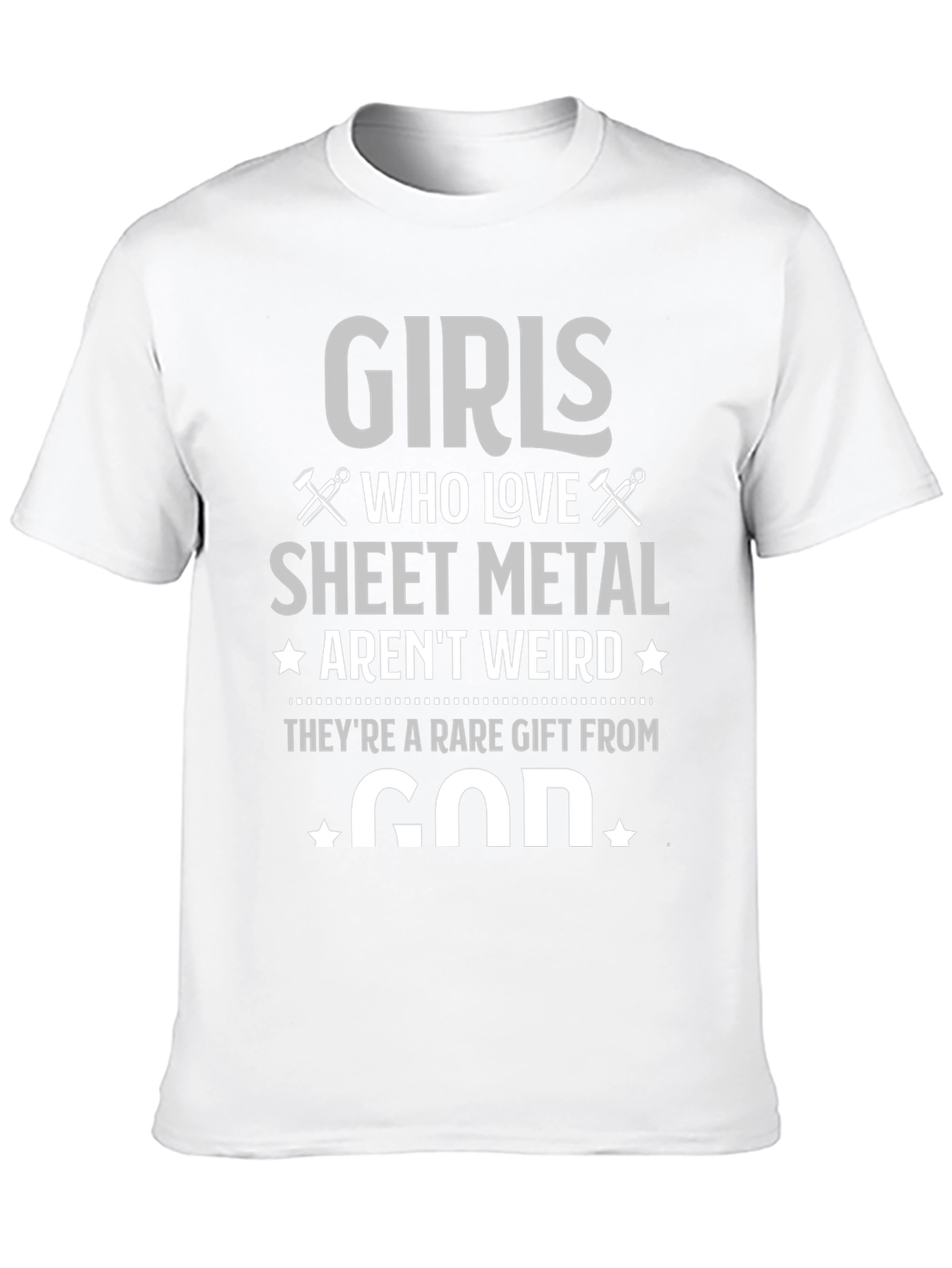 Girls Who Love Sheet Metal Graphic T-Shirt