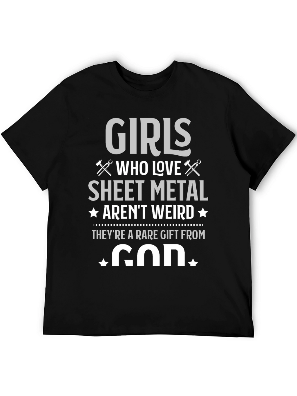 Girls Who Love Sheet Metal Graphic T-Shirt