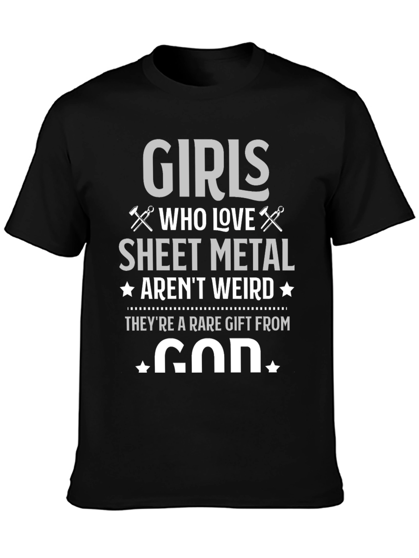 Girls Who Love Sheet Metal Graphic T-Shirt