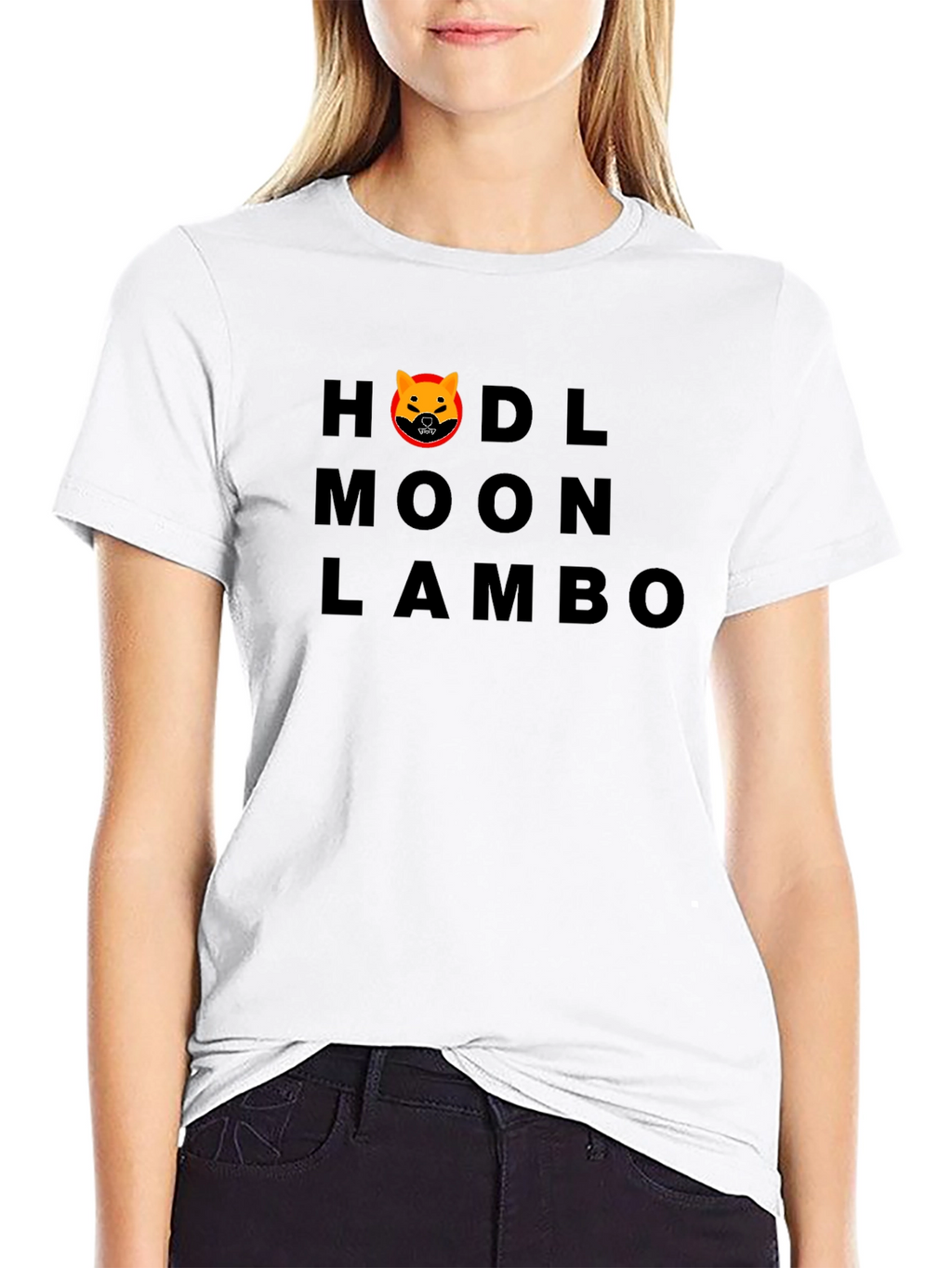 HODL Moon Lambo Black T-Shirt - Crypto Enthusiast Tee