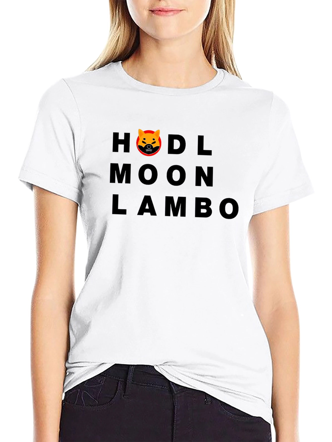 HODL Moon Lambo Black T-Shirt - Crypto Enthusiast Tee