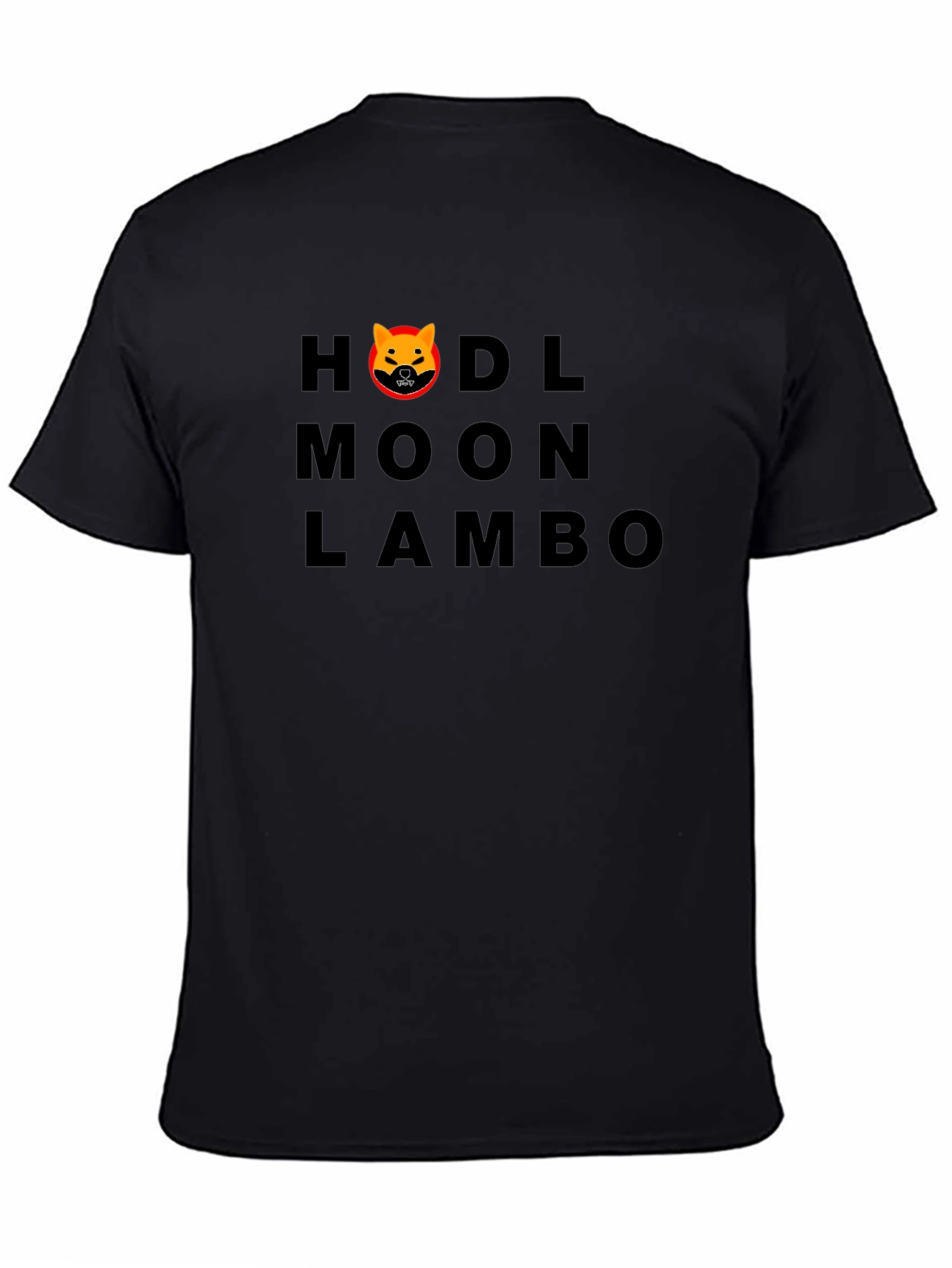 HODL Moon Lambo Black T-Shirt - Crypto Enthusiast Tee