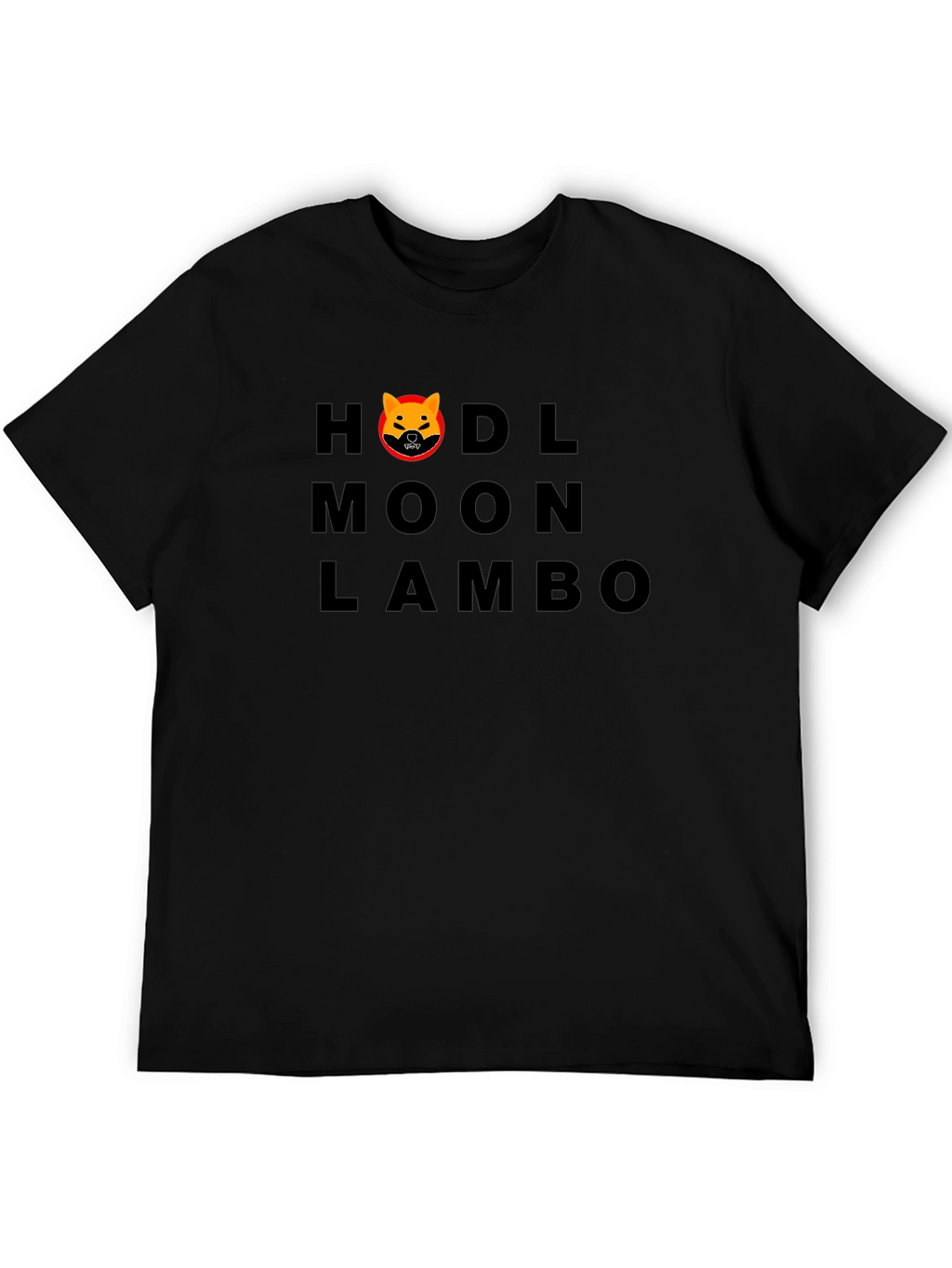 HODL Moon Lambo Black T-Shirt - Crypto Enthusiast Tee