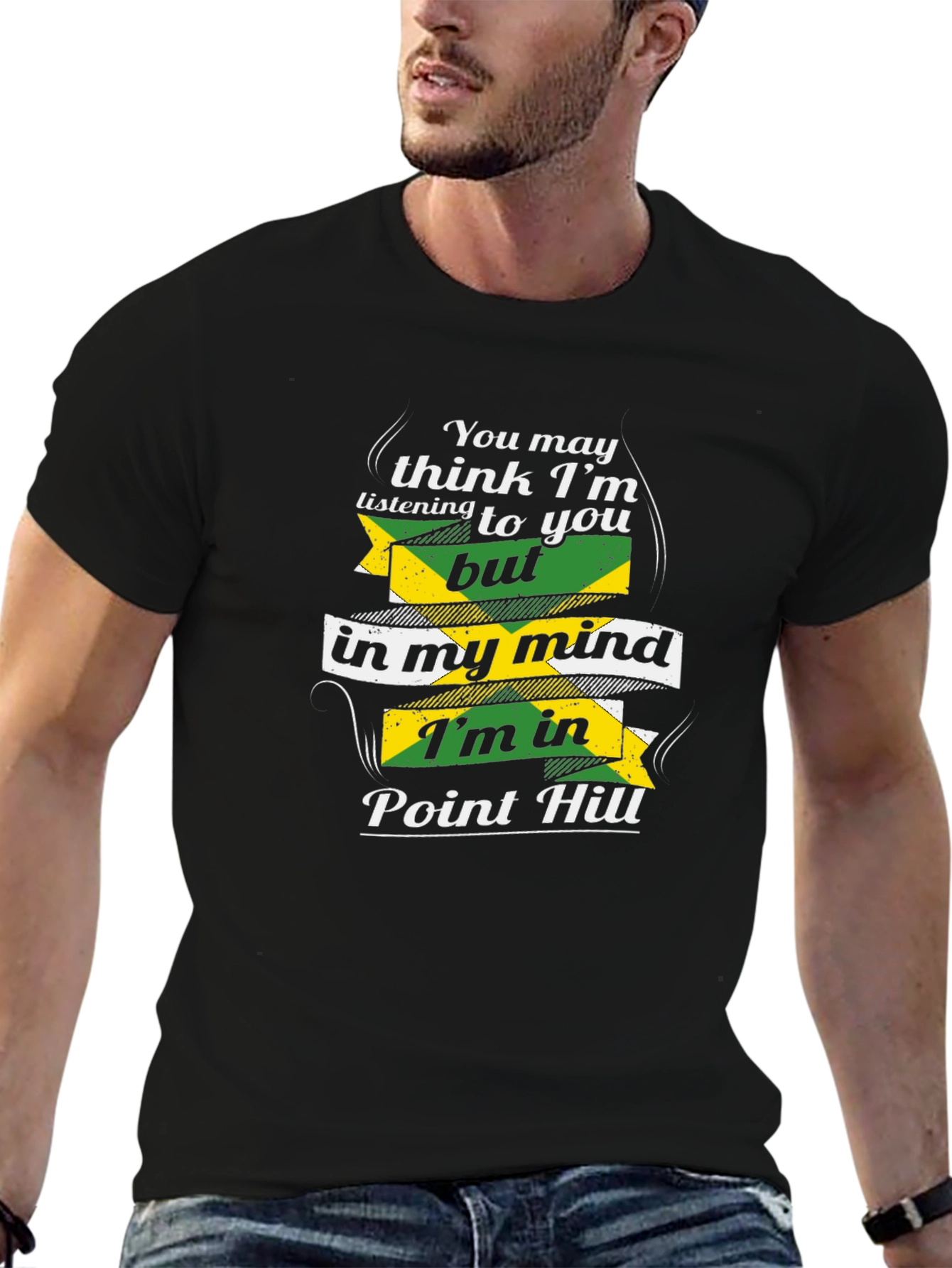 Point Hill Mind T-Shirt - Black Cotton Tee